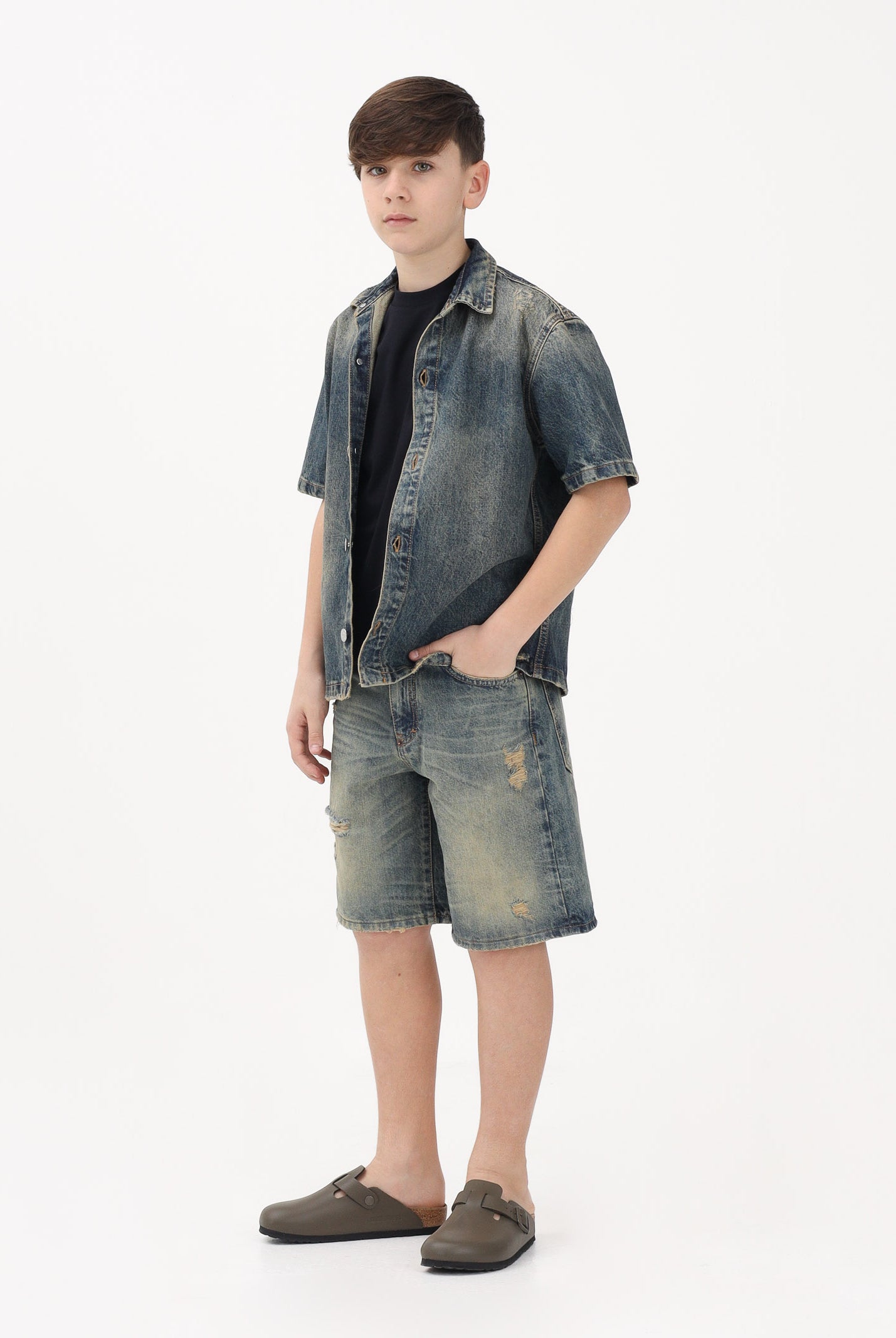 I'M BRIAN Shorts in denim vintage da bambino KEVINJL126 L126 I'M BRIAN