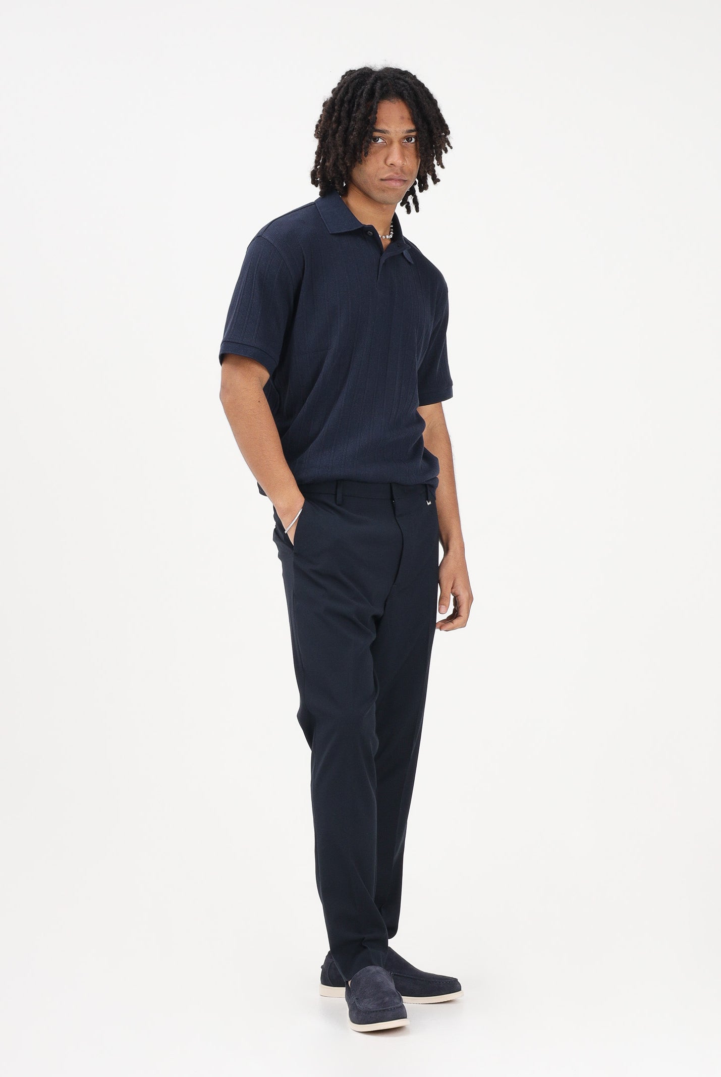I'M BRIAN Pantalone elegante blu da uomo PA3686 005 I'M BRIAN