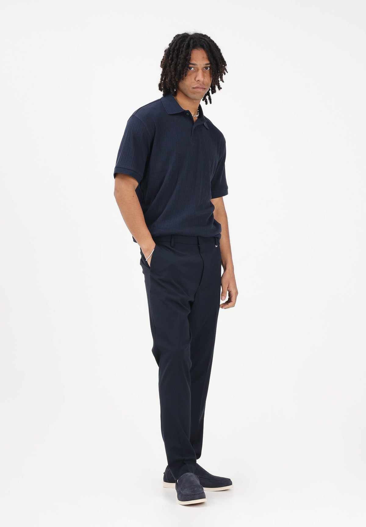 I'M BRIAN Pantalone elegante blu da uomo PA3686 005 I'M BRIAN