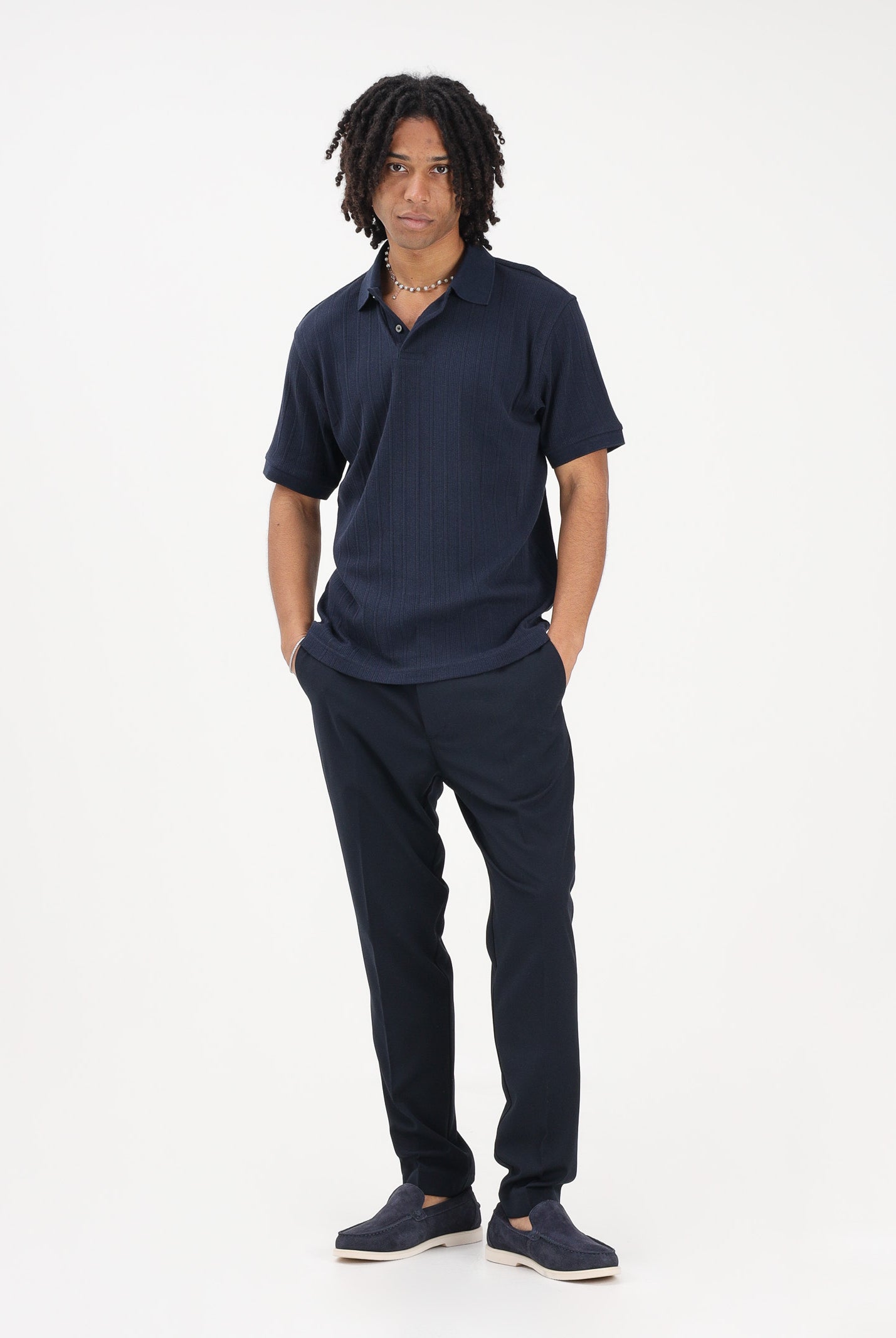 I'M BRIAN Pantalone elegante blu da uomo PA3686 005 I'M BRIAN