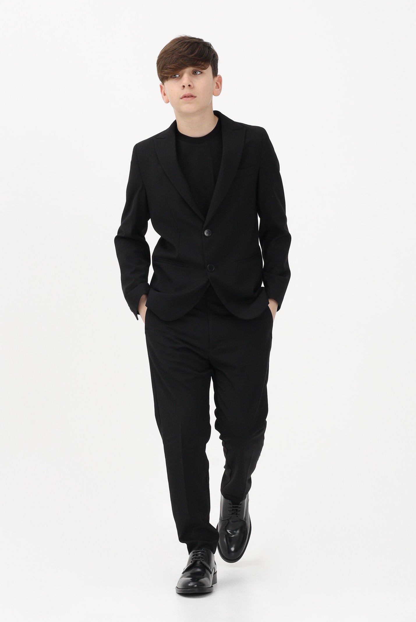 I'M BRIAN Pantalone elegante nero da bambino PA3686J 009 I'M BRIAN