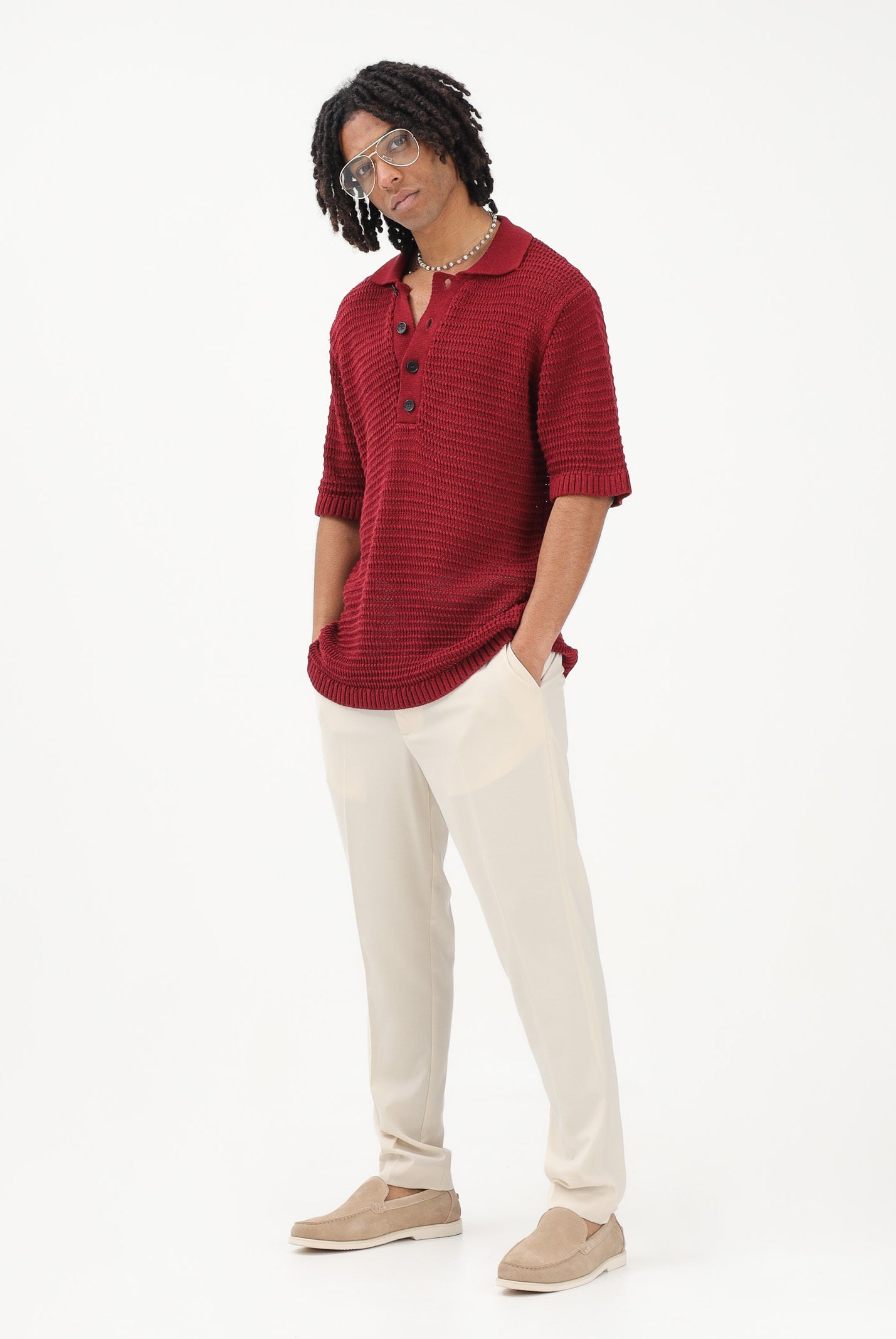 I'M BRIAN Pantalone elegante panna da uomo PA3686 PA I'M BRIAN