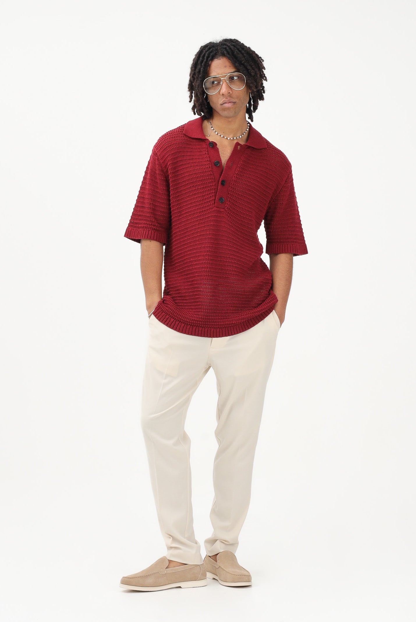 I'M BRIAN Pantalone elegante panna da uomo PA3686 PA I'M BRIAN