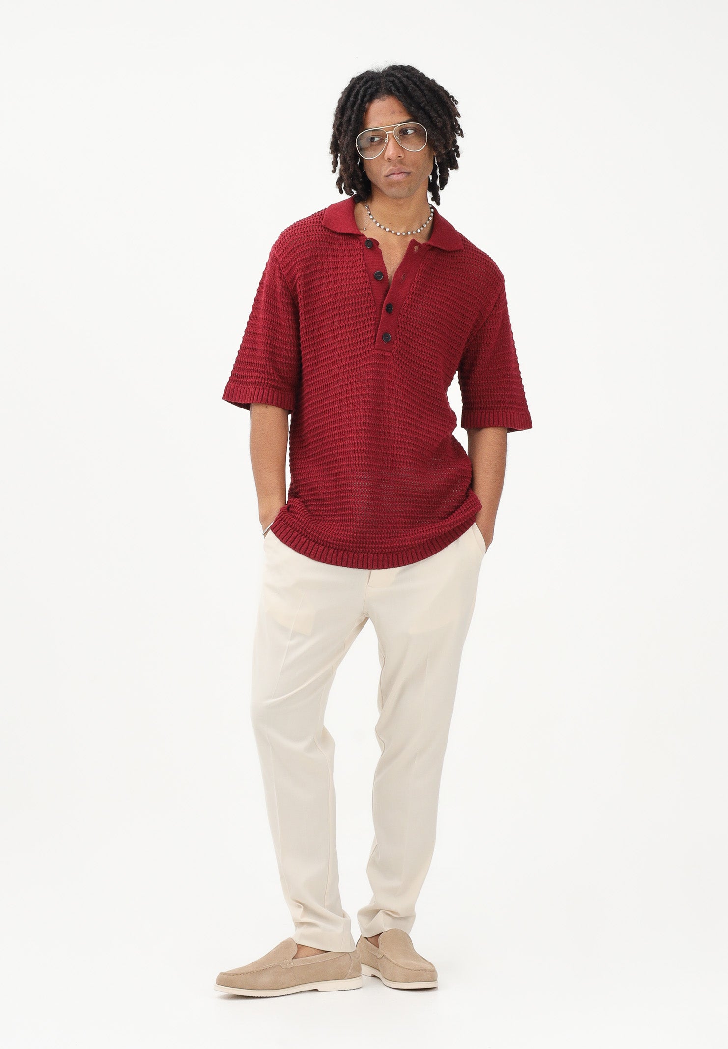 I'M BRIAN Pantalone elegante panna da uomo PA3686 PA I'M BRIAN