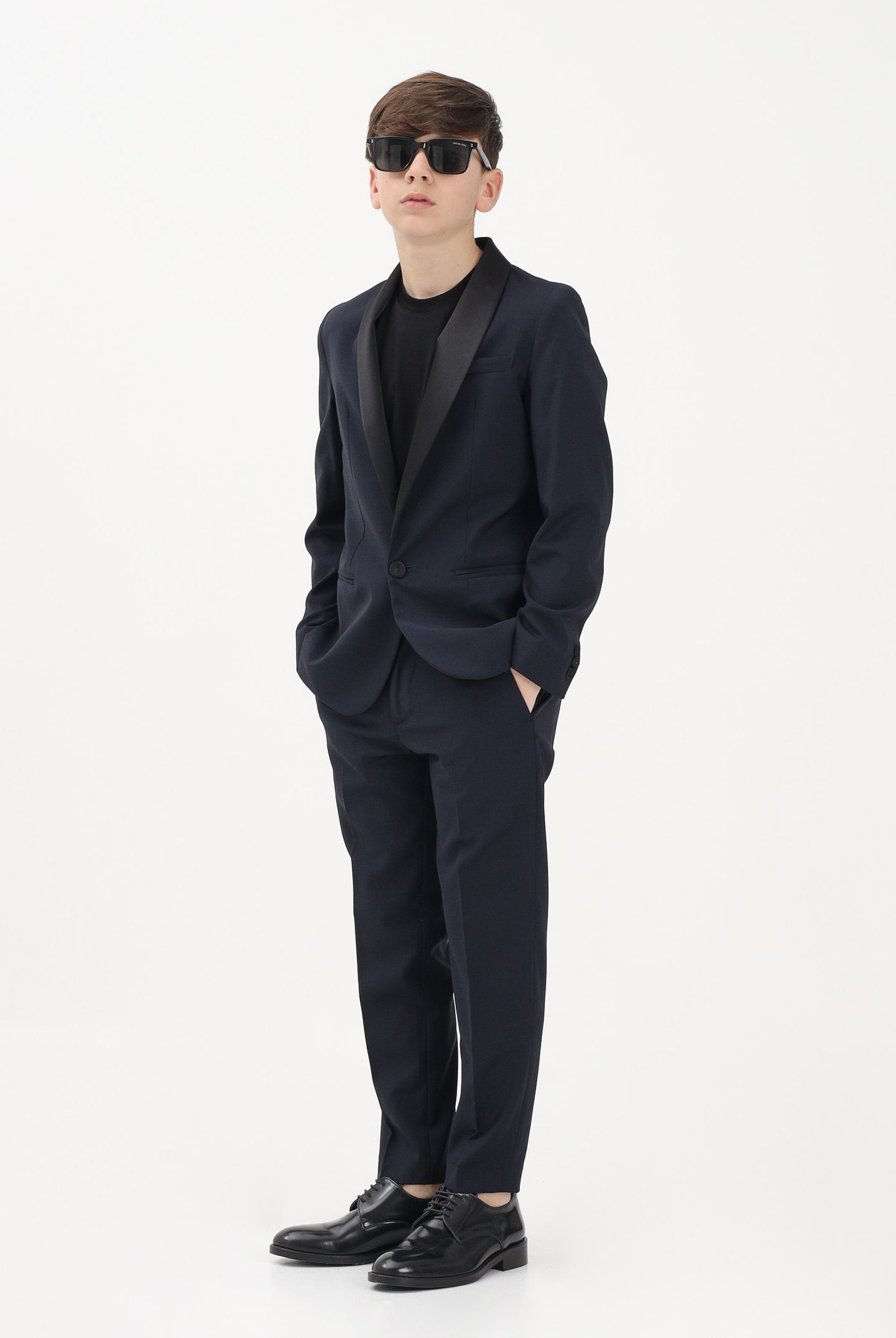 I'M BRIAN Pantalone elegante blu da bambino PA3713J 005 I'M BRIAN