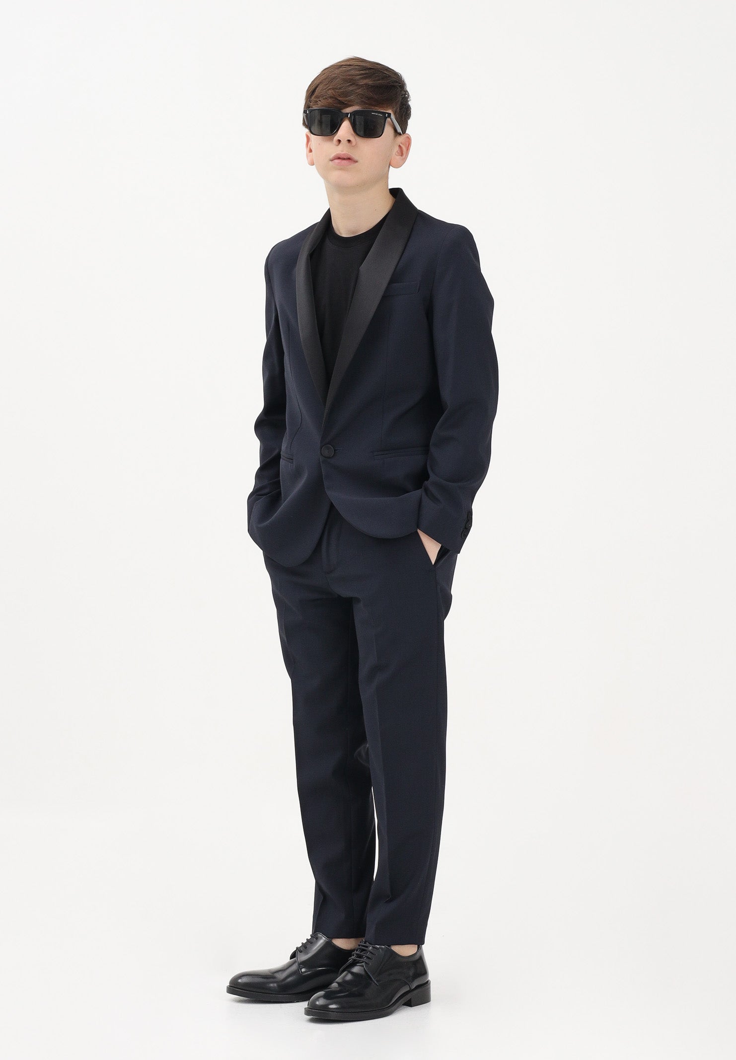 I'M BRIAN Pantalone elegante blu da bambino PA3713J 005 I'M BRIAN
