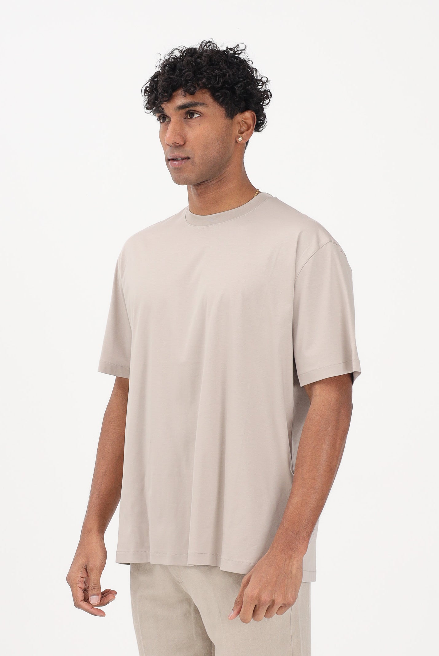 I'M BRIAN T-shirt a manica corta beige da uomo TS3742 0025 I'M BRIAN