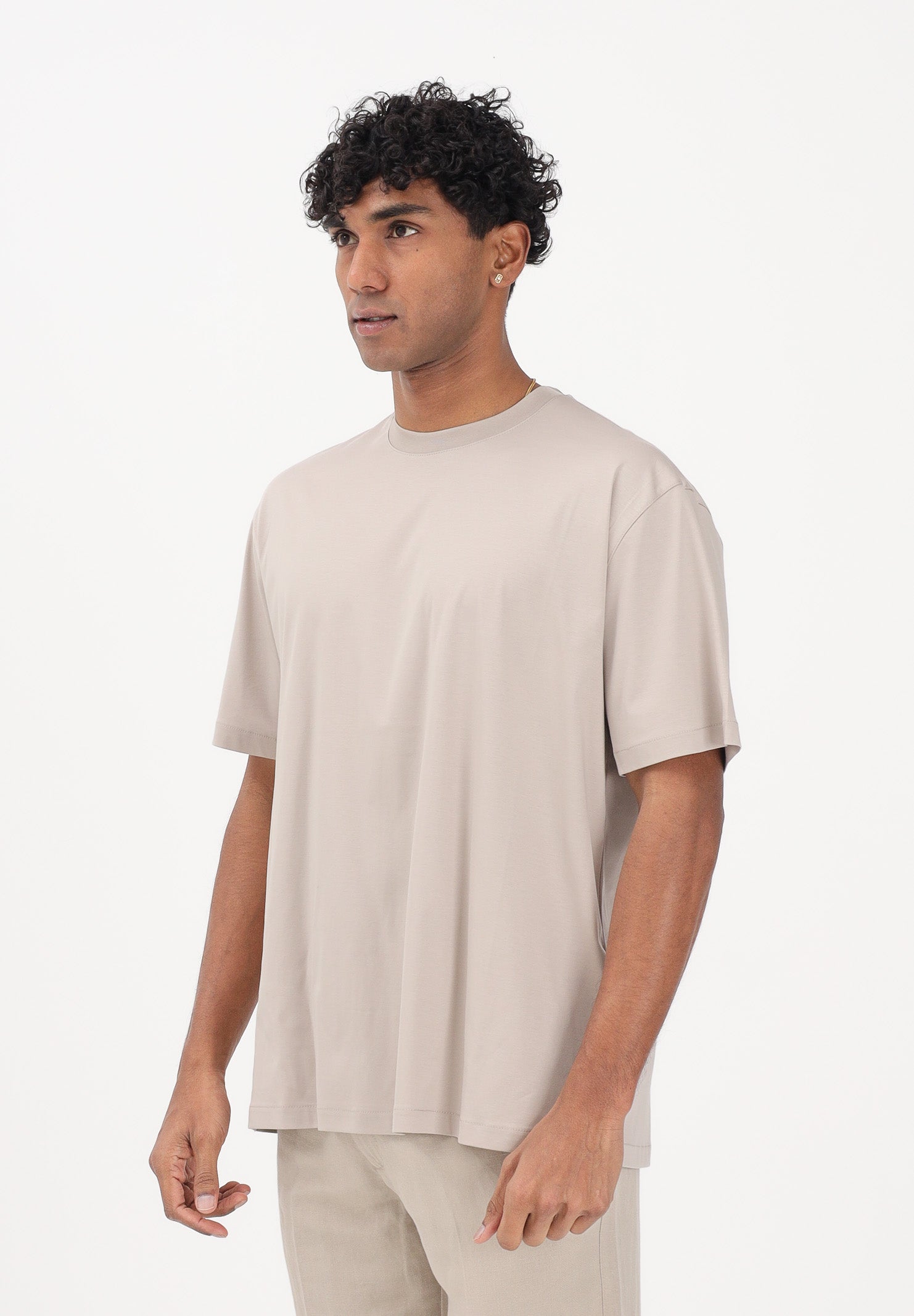 I'M BRIAN T-shirt a manica corta beige da uomo TS3742 0025 I'M BRIAN