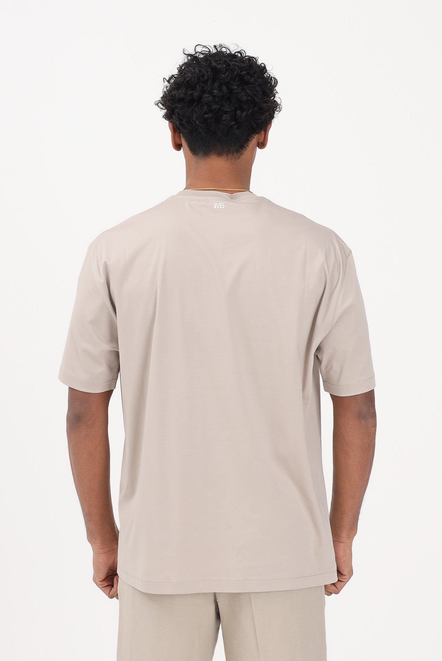 I'M BRIAN T-shirt a manica corta beige da uomo TS3742 0025 I'M BRIAN