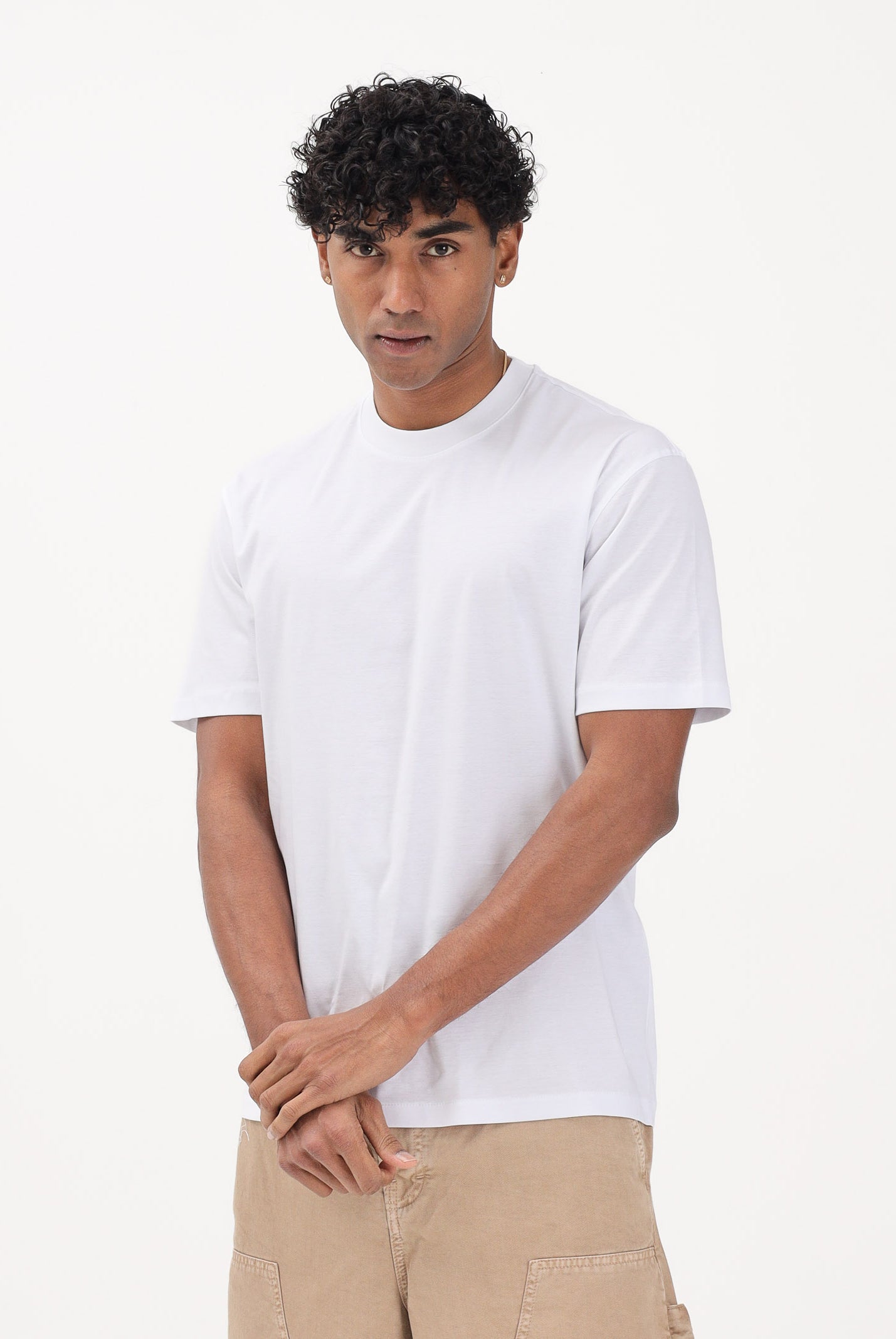 I'M BRIAN T-shirt a manica corta bianco da uomo TS3742 002 I'M BRIAN
