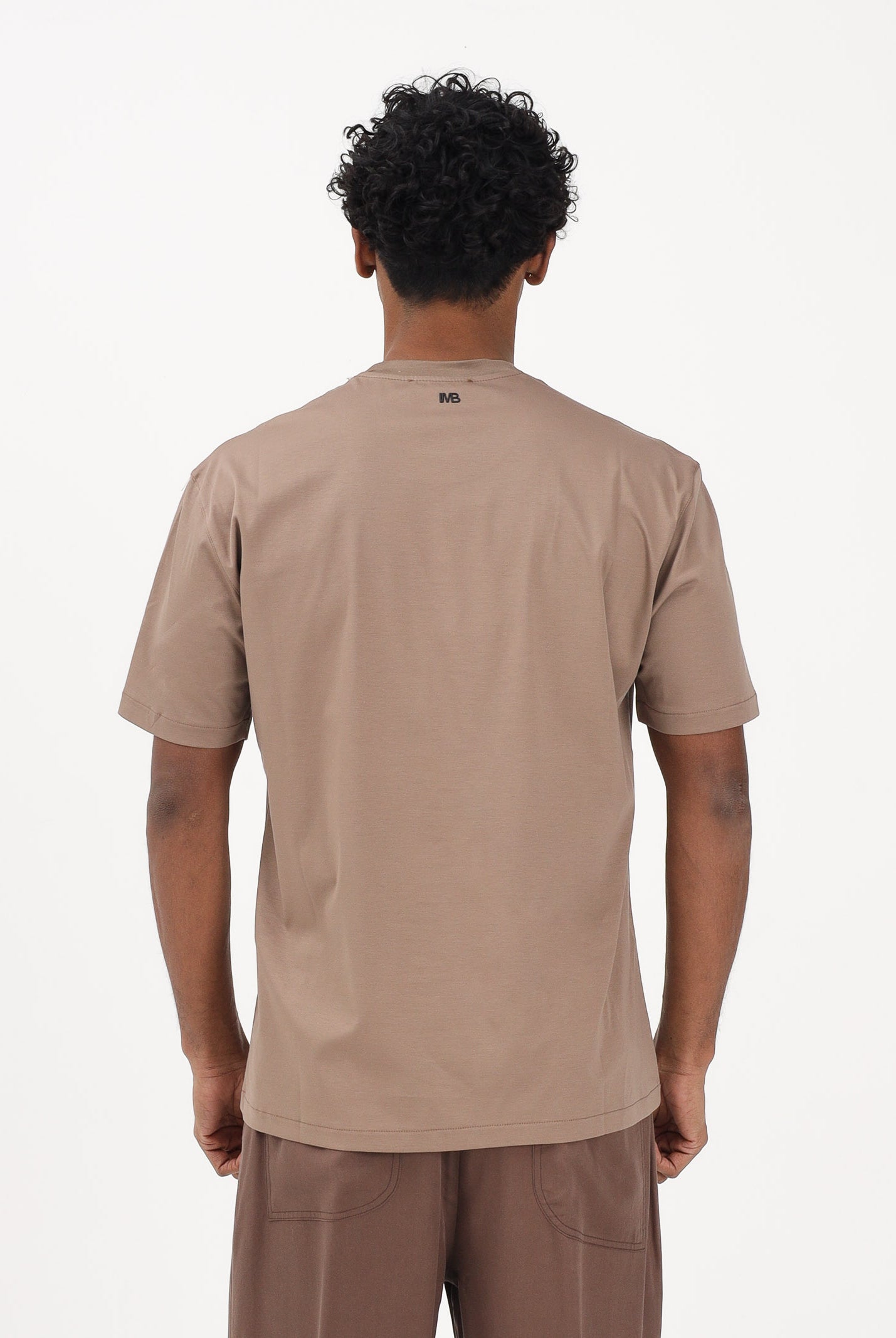 I'M BRIAN T-shirt a manica corta marrone da uomo TS3742 TA I'M BRIAN