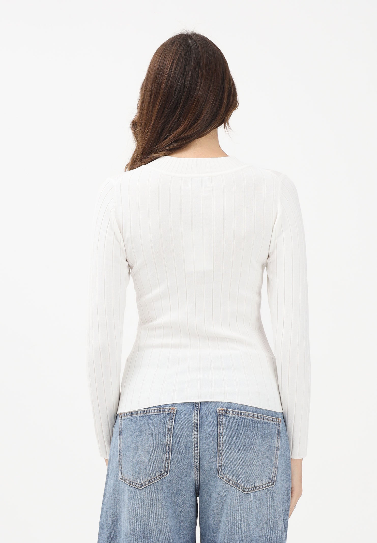 JDY Maglioncino girocollo panna da donna 15207694 CLDA JDY