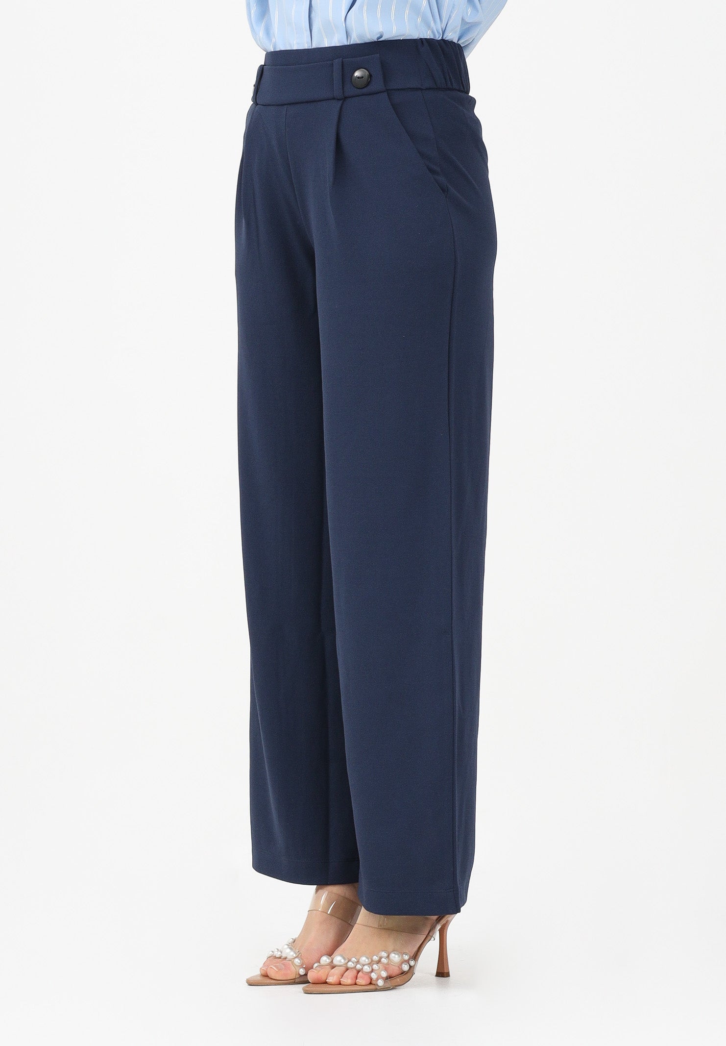 JDY Pantalone blu da donna a vita alta 15208430 BLIR JDY