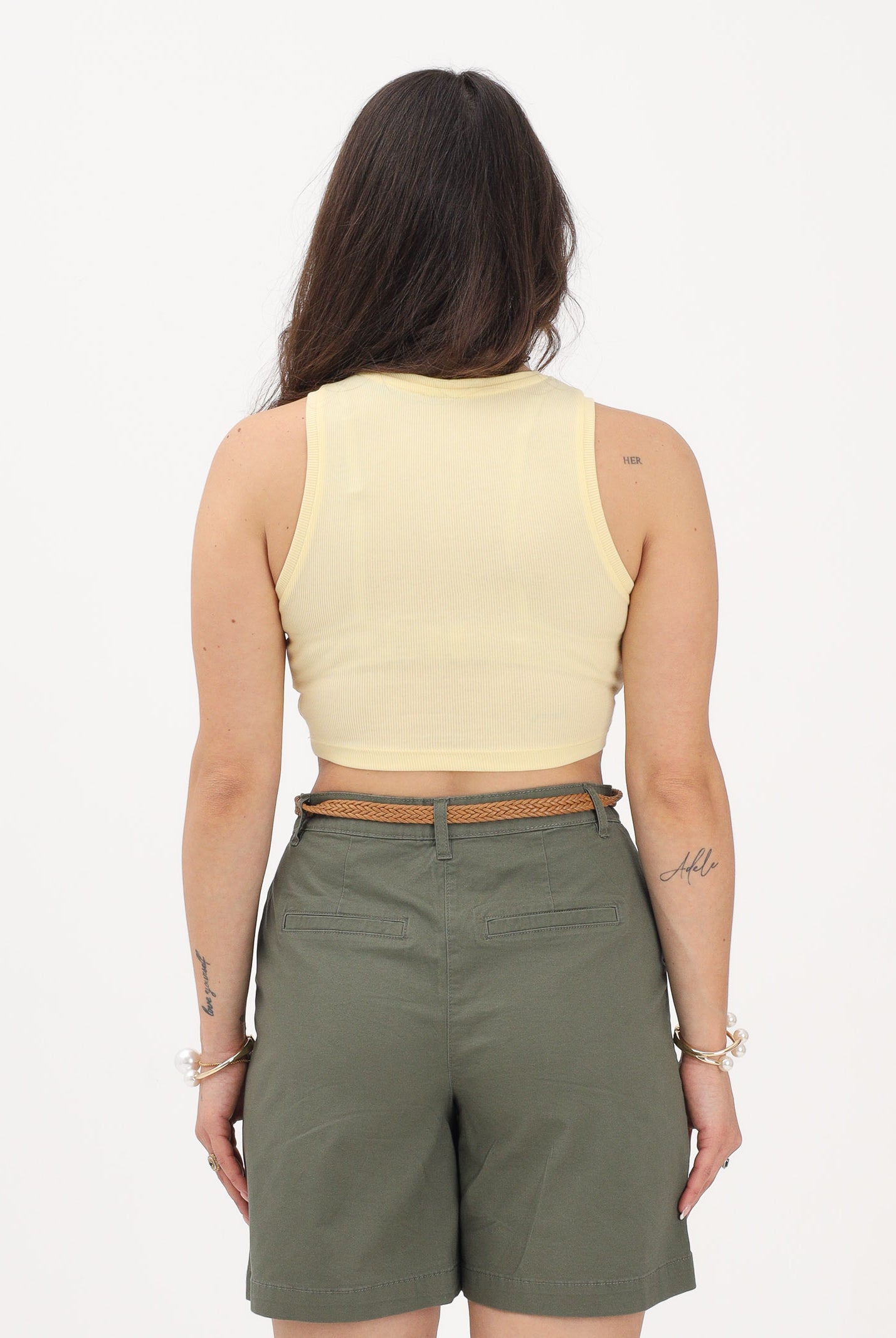 JDY Canotta crop crema da donna 15352287 DOCR JDY
