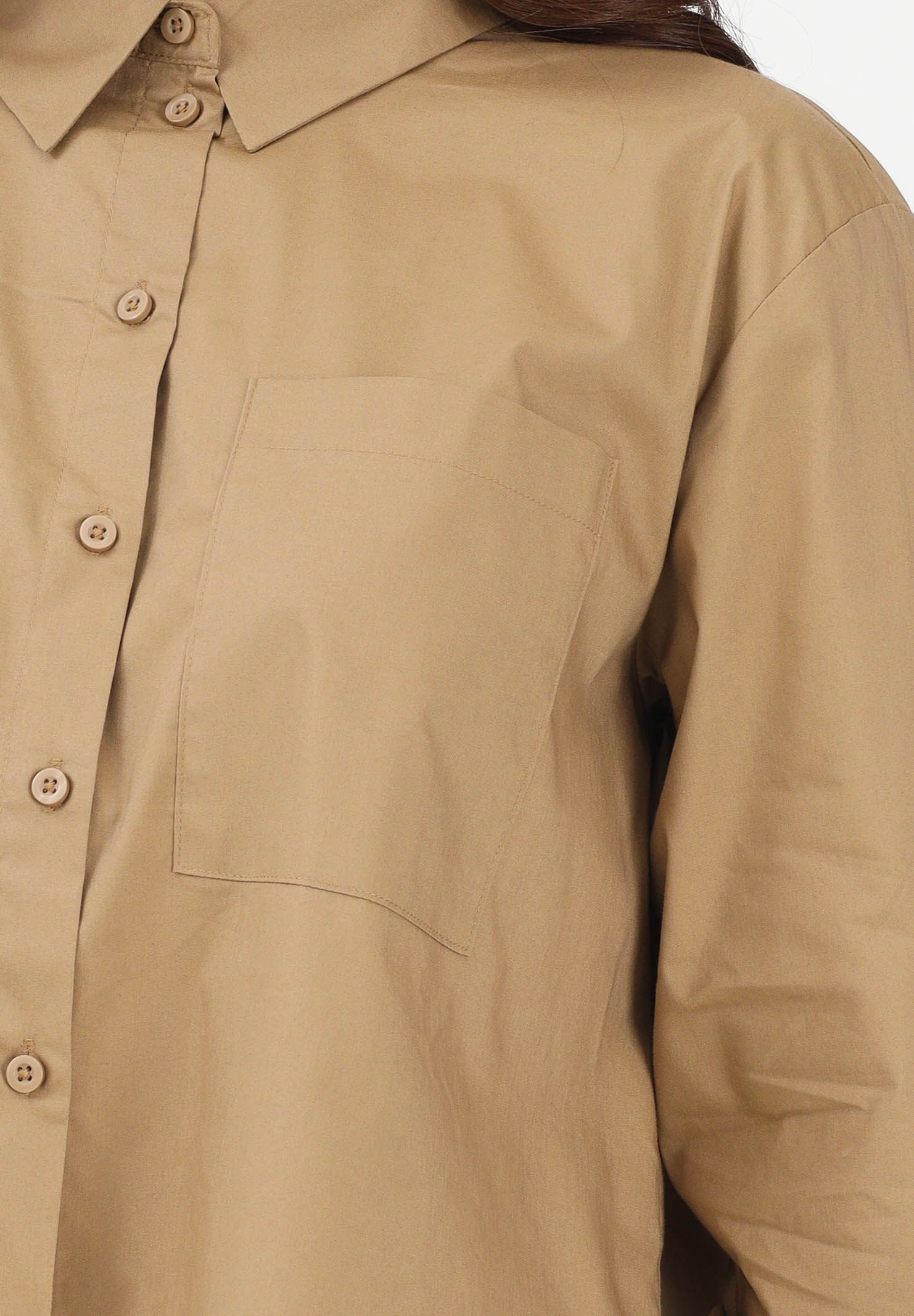 JDY Camicia a manica lunga beige da donna 15363677 TI JDY