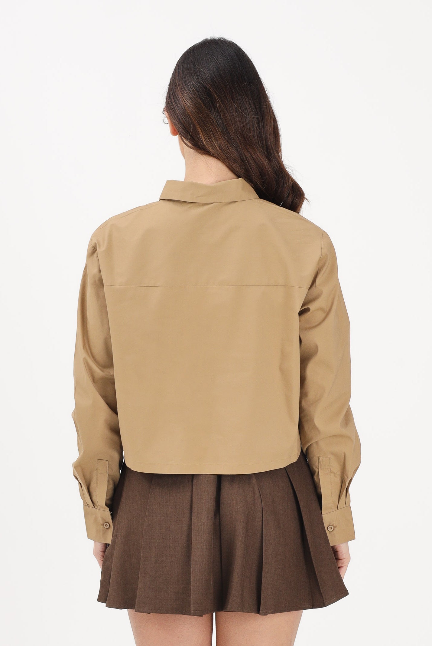 JDY Camicia a manica lunga beige da donna 15363677 TI JDY