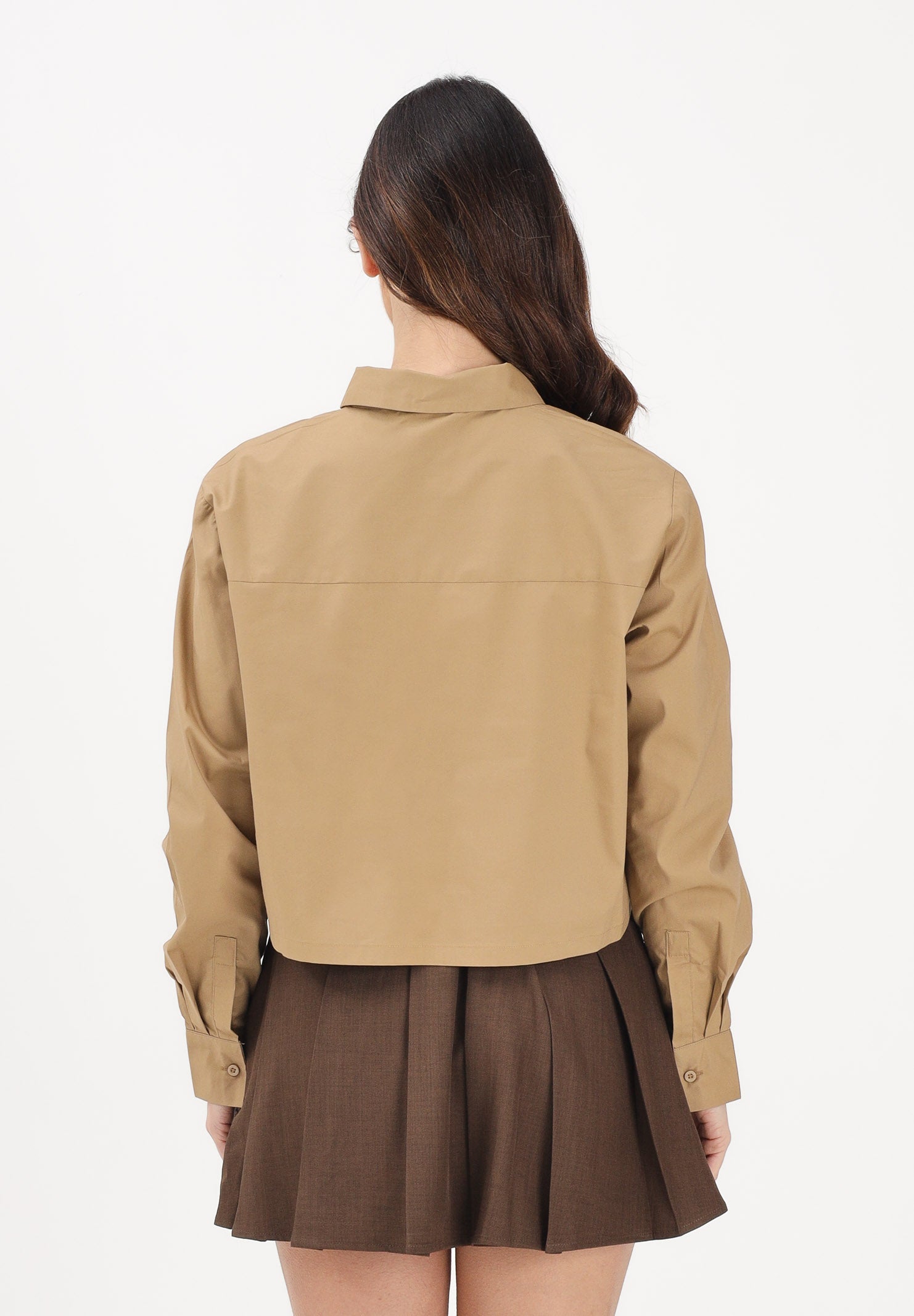 JDY Camicia a manica lunga beige da donna 15363677 TI JDY
