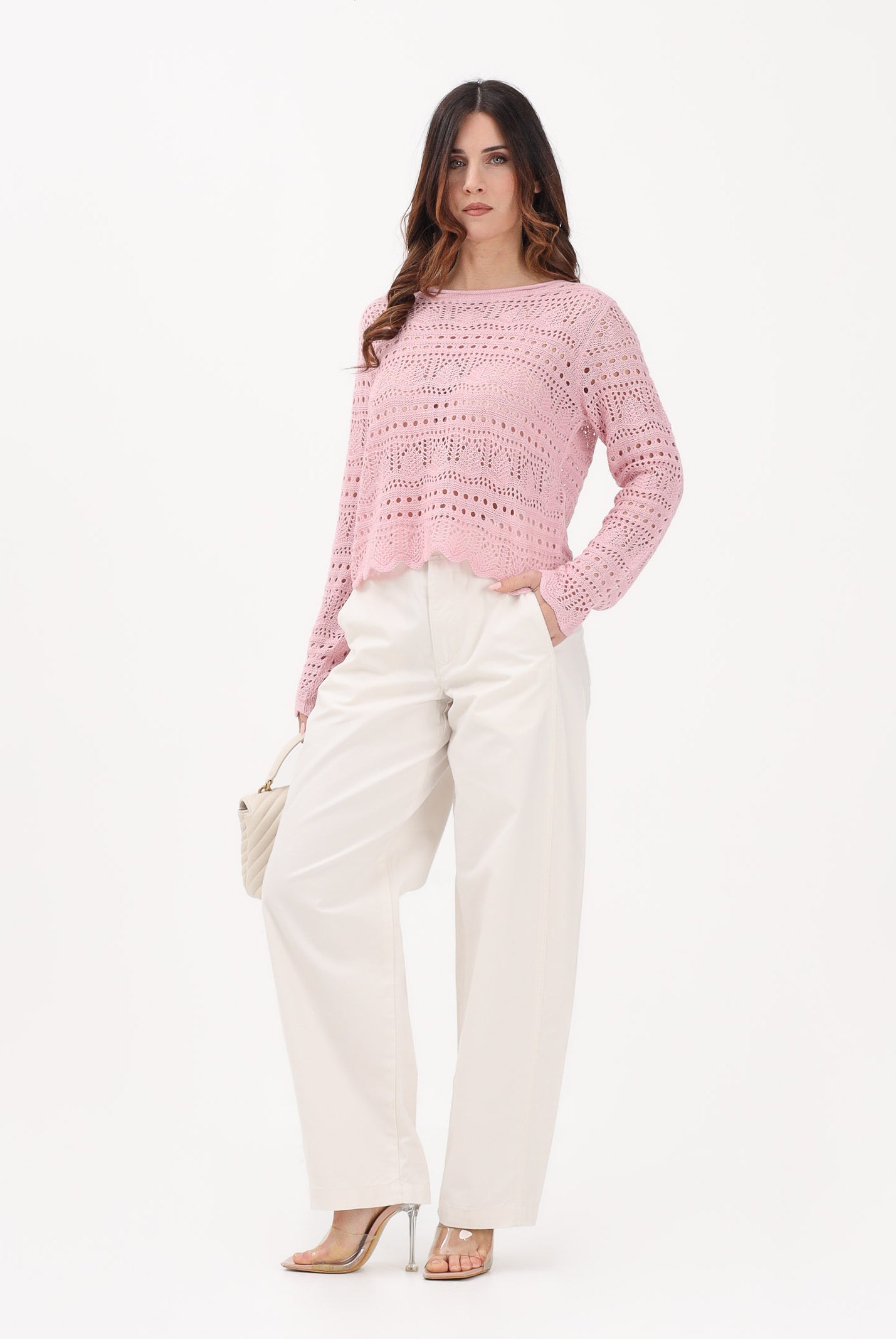 JDY Pantalone panna da donna 15367918 CLDA JDY