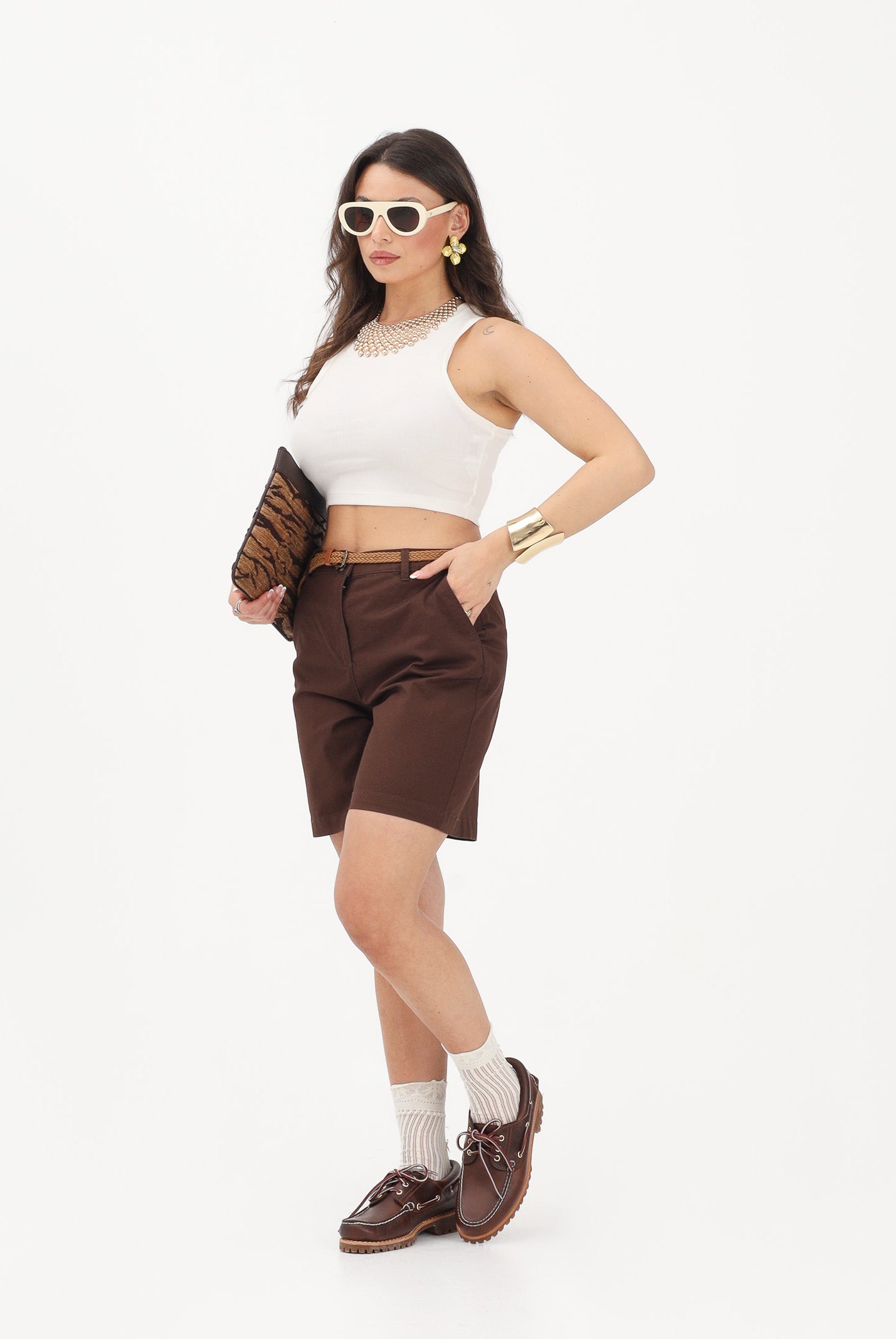 JDY Shorts marrone da donna 15369843 CHCO JDY