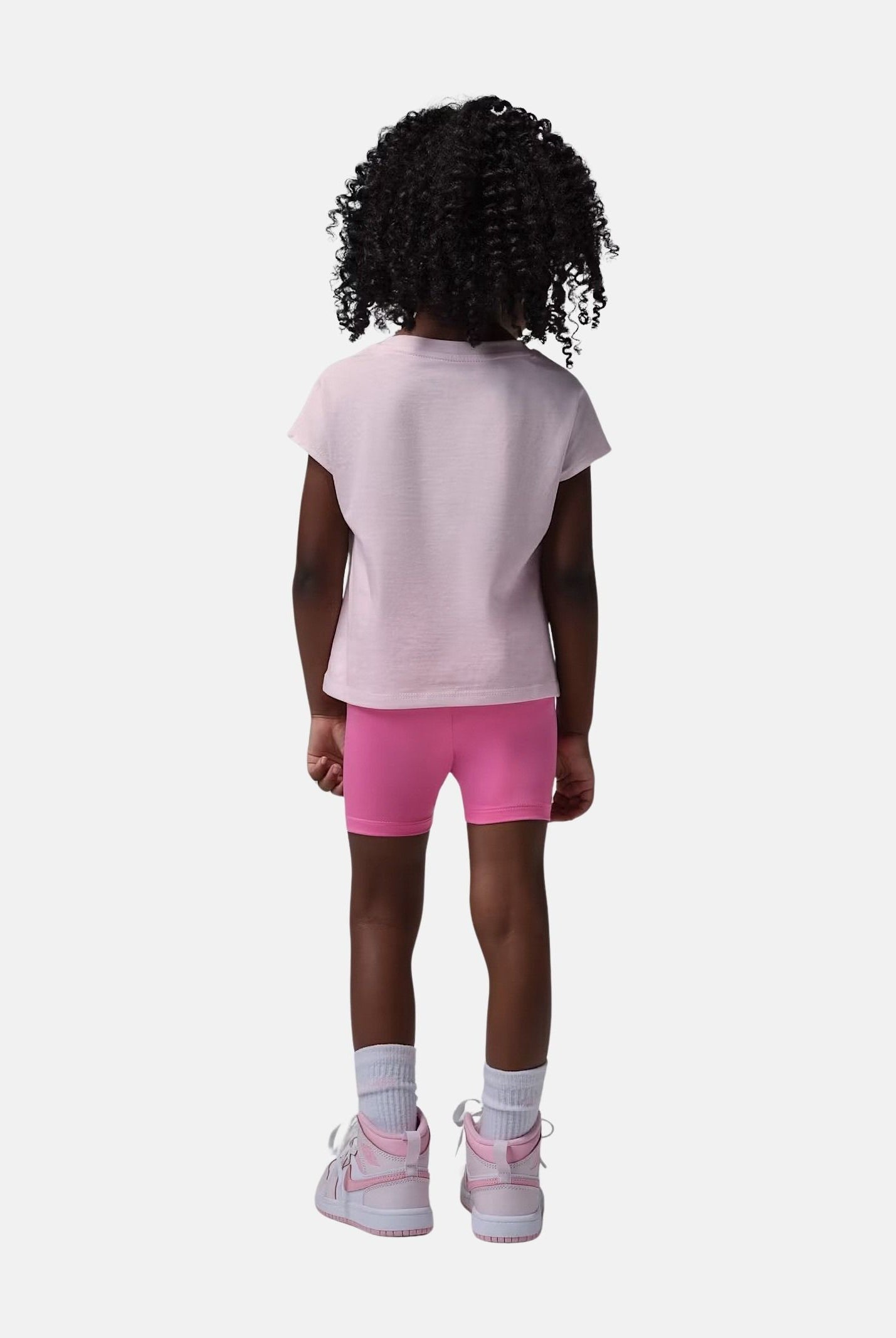 JORDAN Completino rosa e fucsia da neonato con stampa 15F792 AA7 JORDAN