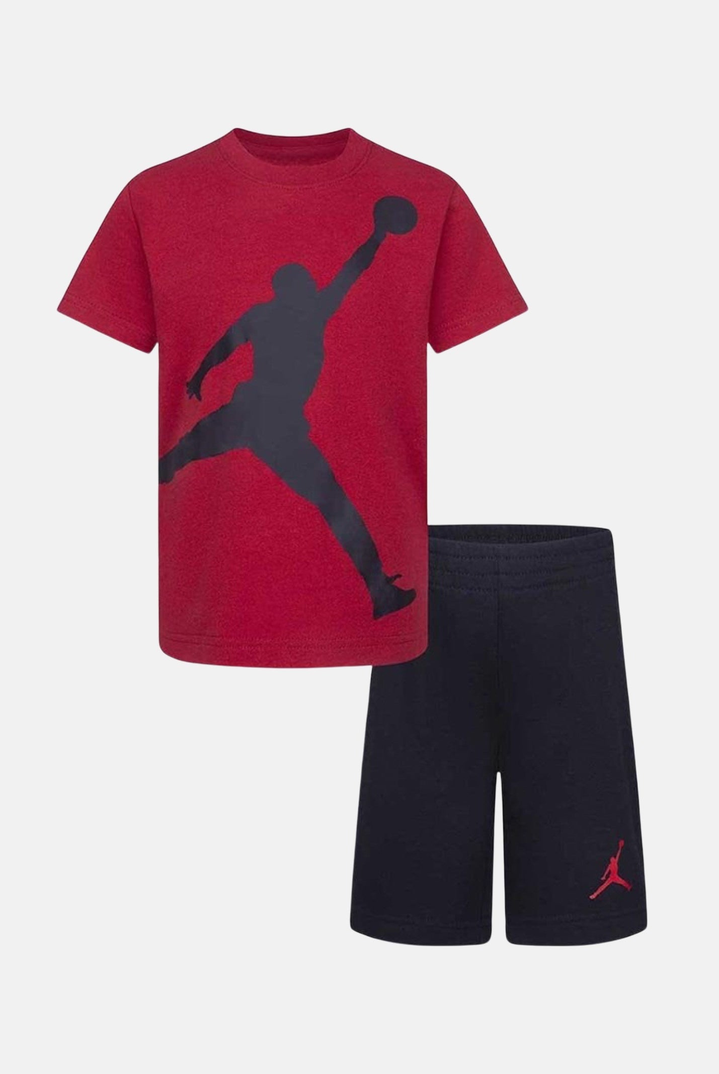 JORDAN Completino rosso e nero da bambino con stampa logo Jumpman 85C138 023 JORDAN
