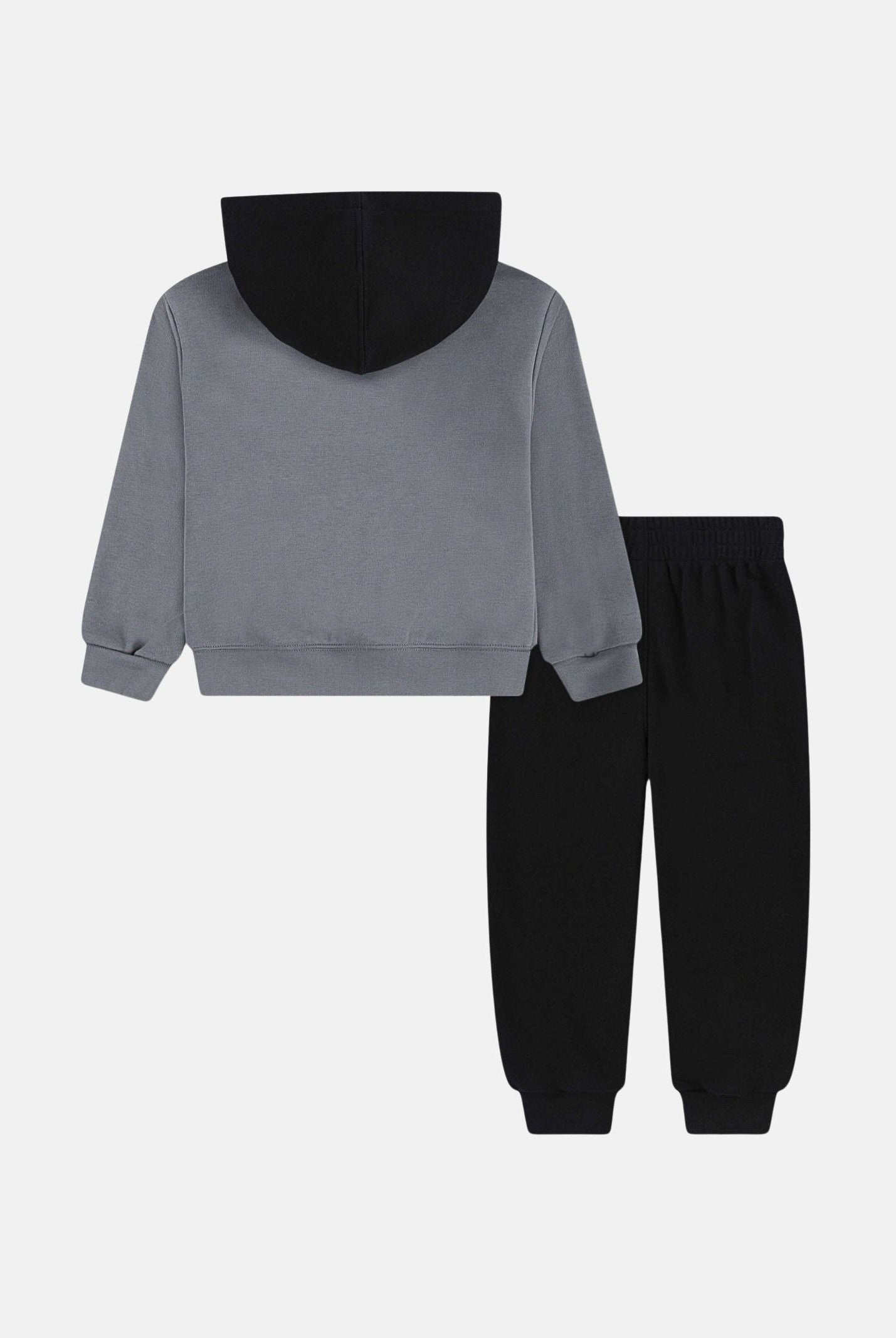 JORDAN Tuta Brooklyn Fleece grigia e nera da bambino 85F123 K0E JORDAN