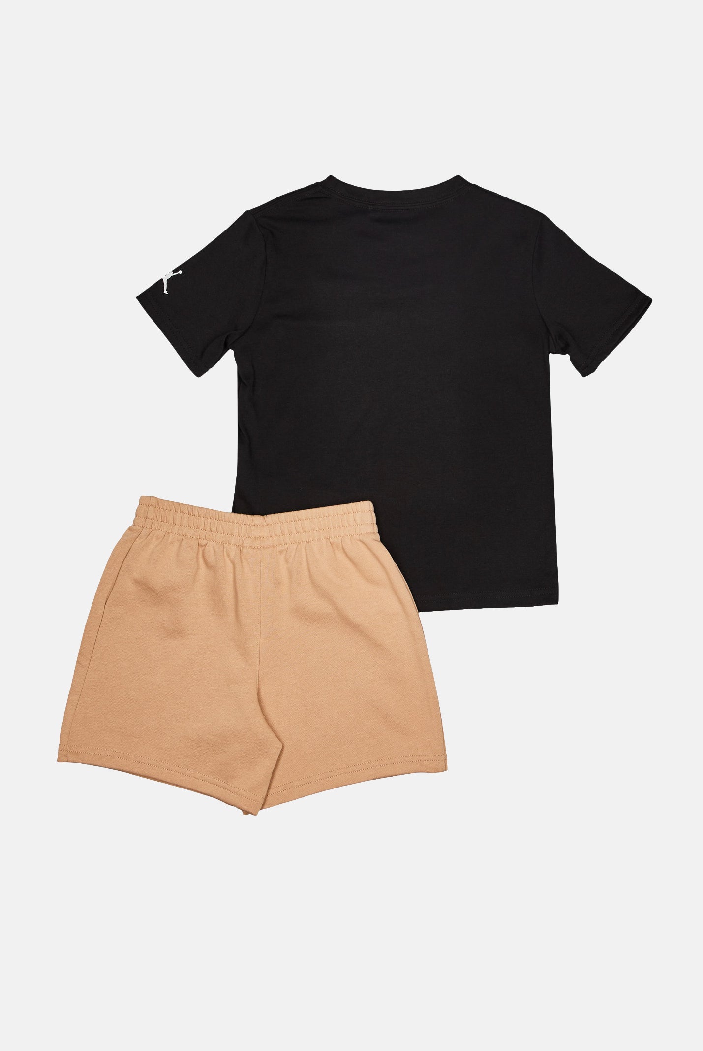 JORDAN Completino Wordmark Emb nero e beige per bambino e bambina<BR/> 85F758 X0L JORDAN