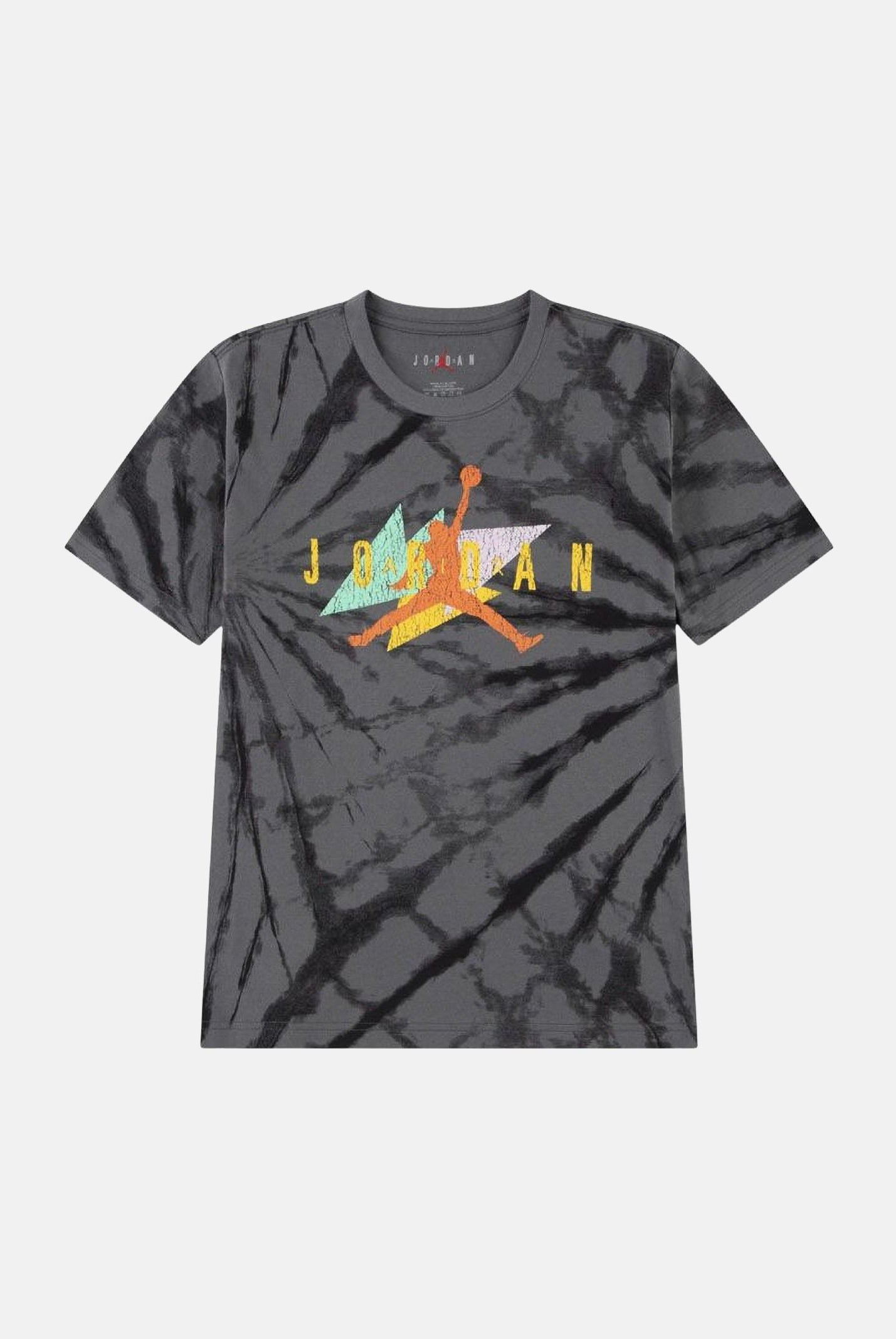 JORDAN T-shirt Geo Tie Dye Iron Grey grigio antracite unisex bambino. 95F788 GAE JORDAN