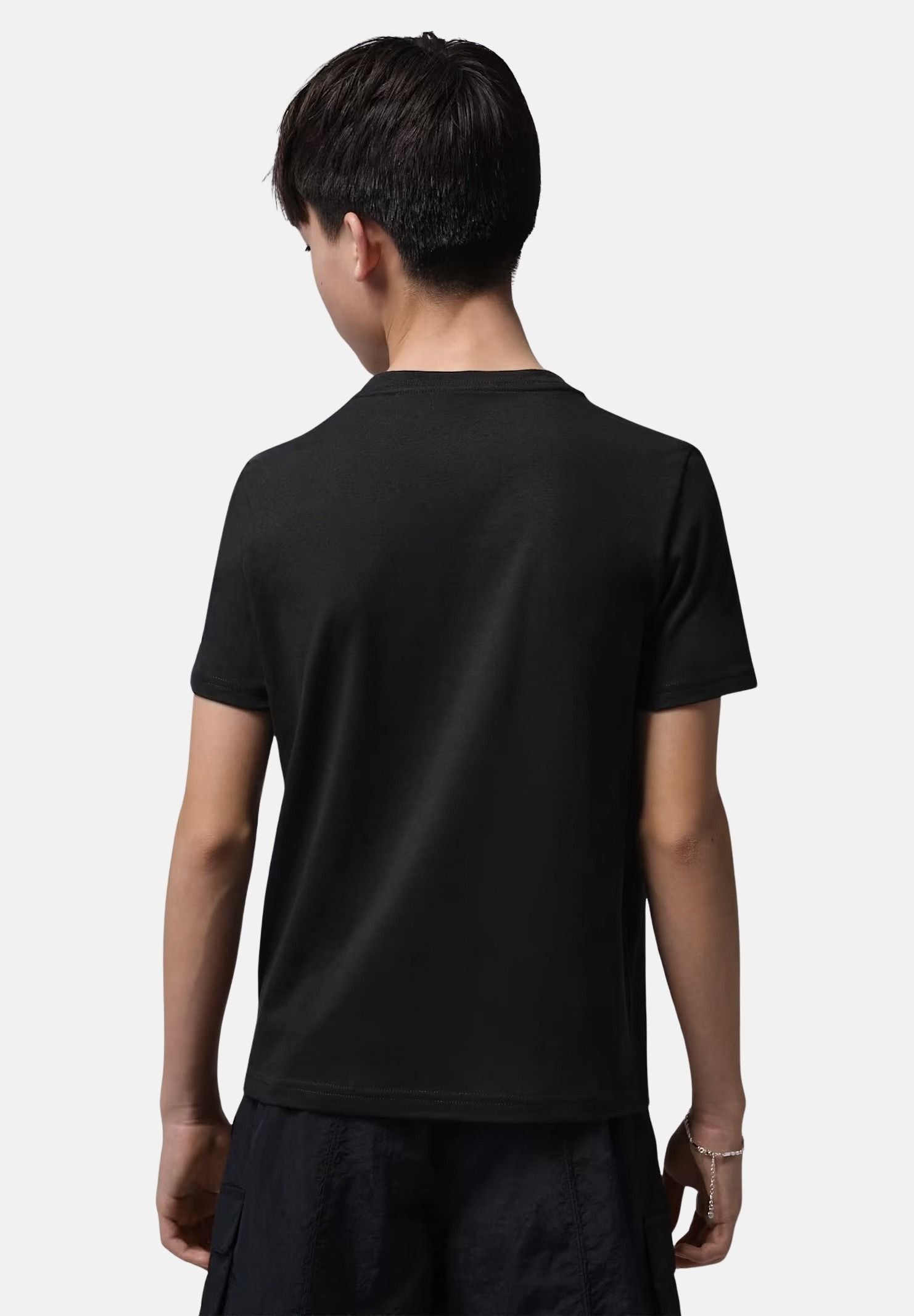 JORDAN T-shirt a manica corta Super Splash nera da bambino e bambina 95F895 023 JORDAN