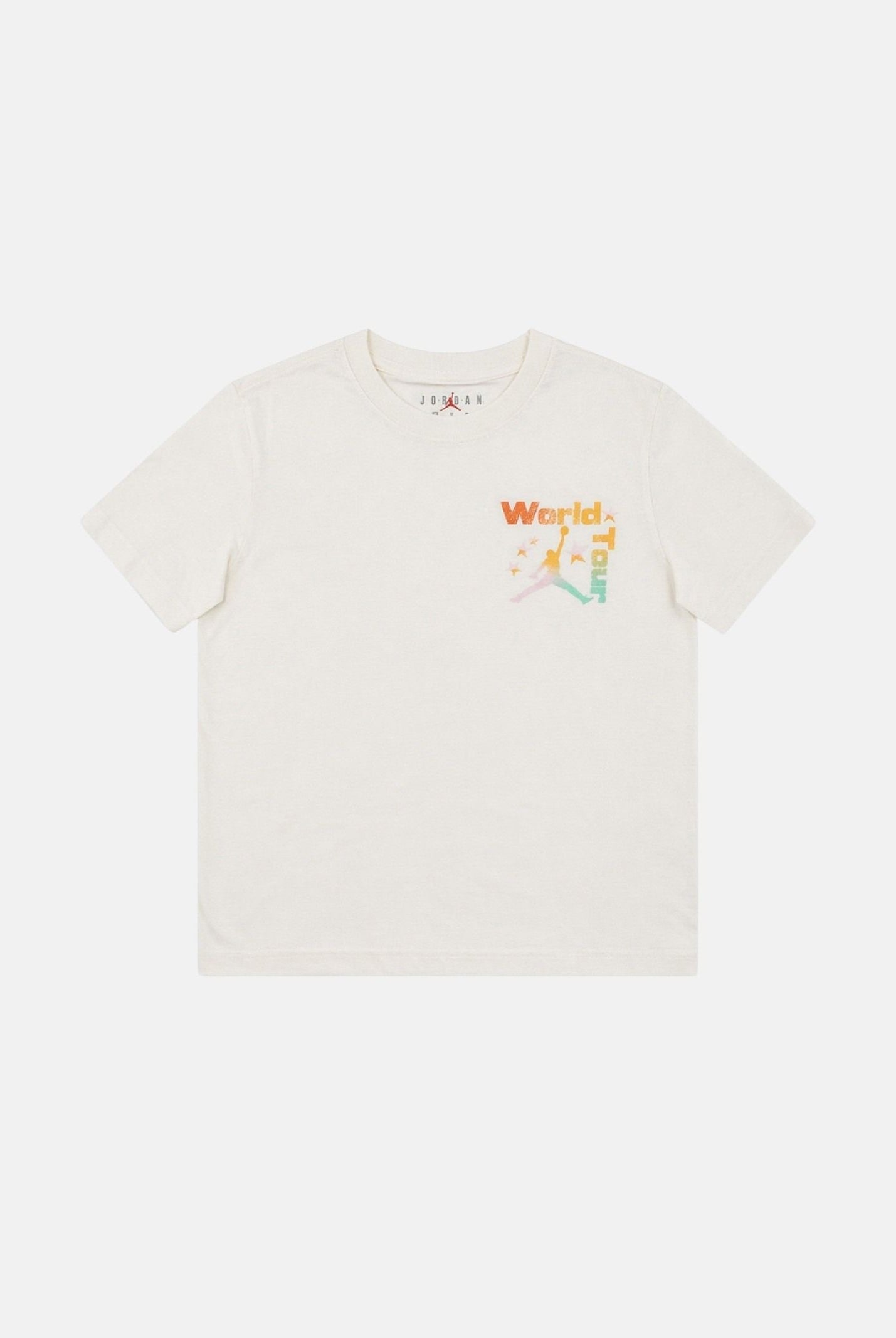 JORDAN T-shirt a manica corta World Tour bianca da bambino 95F751 W5T JORDAN