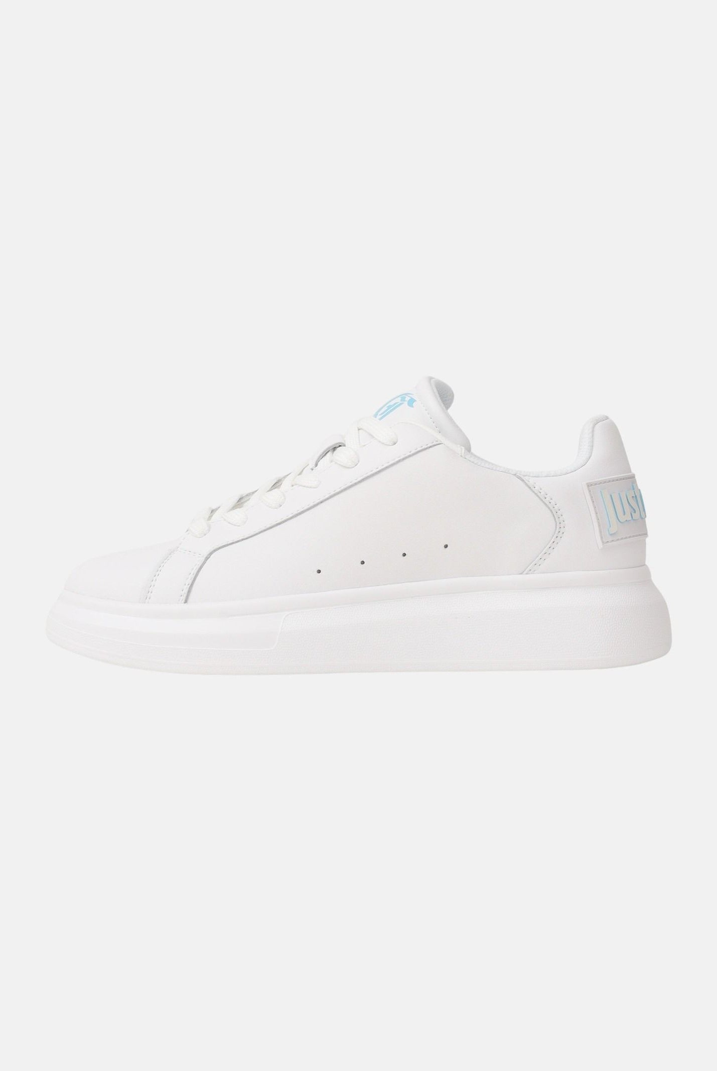 JUST CAVALLI Sneakers bianche da uomo con logo sul retro 80QA3SBDZPC18 003 JUST CAVALLI