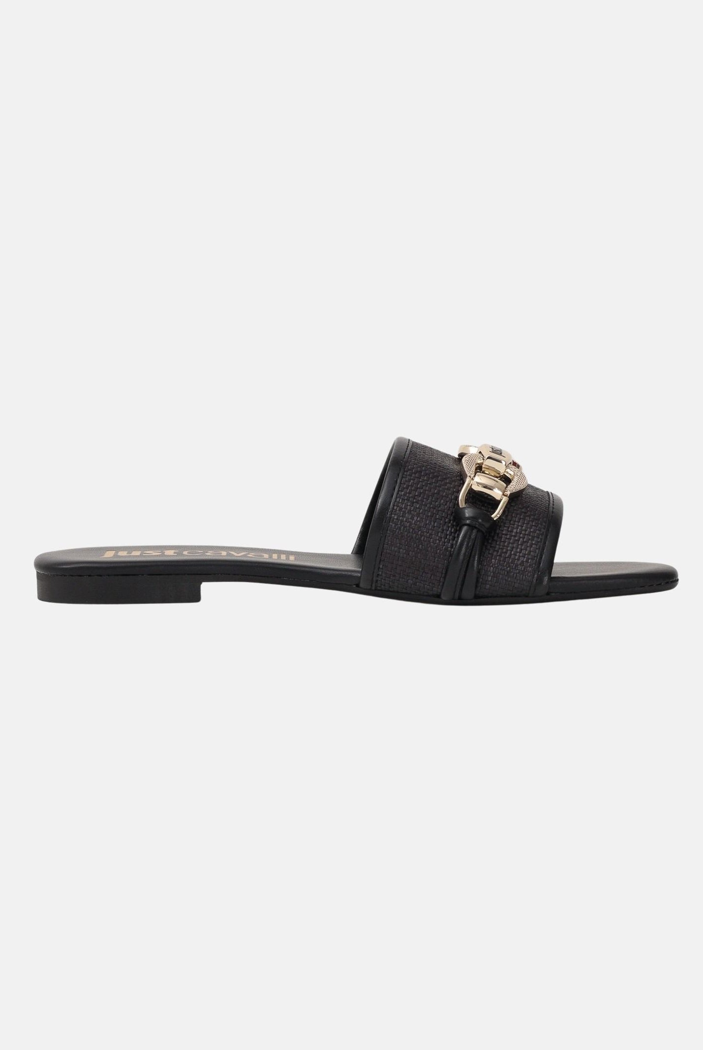 JUST CAVALLI Ciabatte nere da donna con fibbia 80RA3S81ZSE61 899 JUST CAVALLI