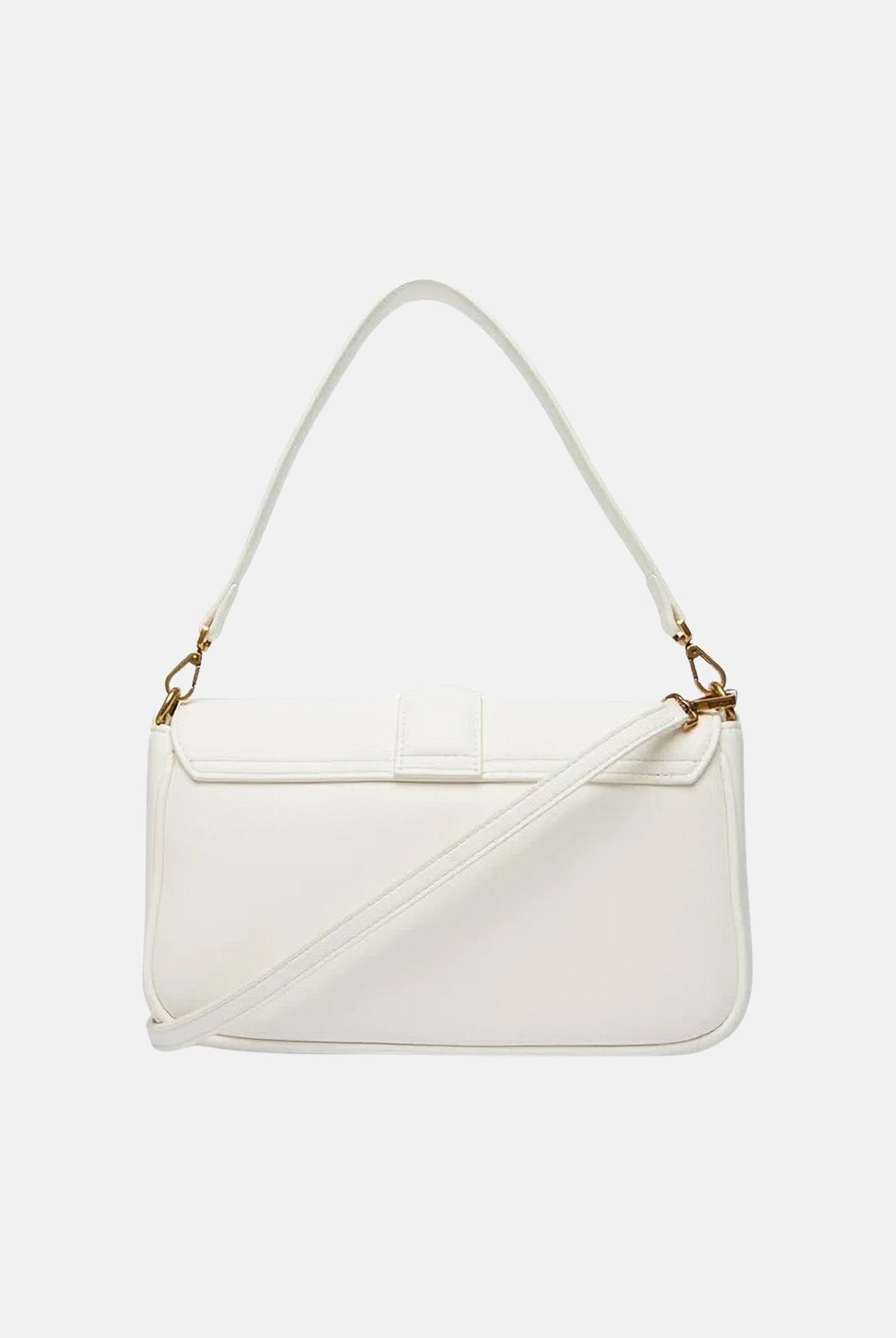 JUST CAVALLI Borsa a spalla bianca da donna con fibbia logo 80RA4BA2ZSA89 003 JUST CAVALLI