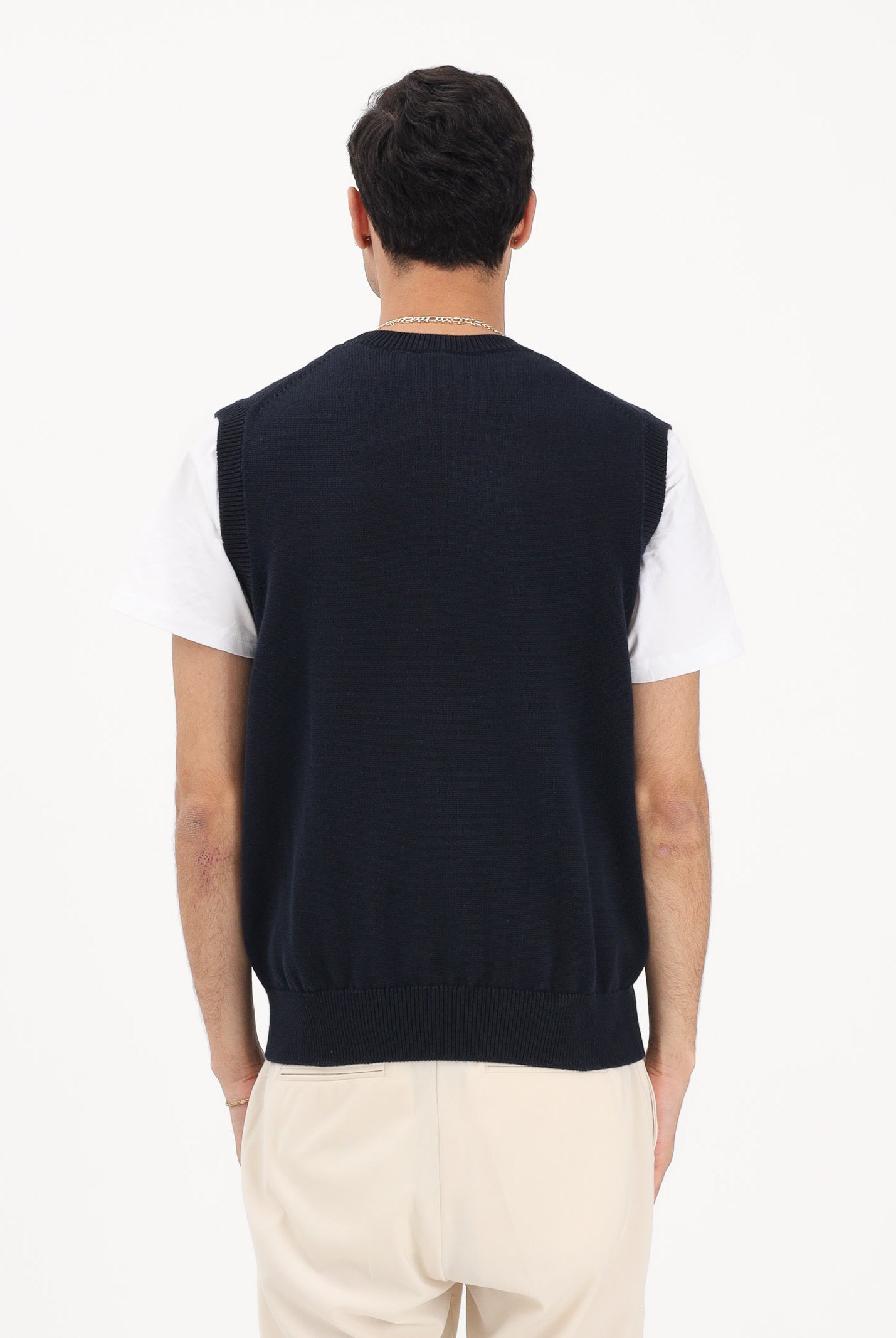 LACOSTE Gilet blu da uomo AH0790 2I7 LACOSTE