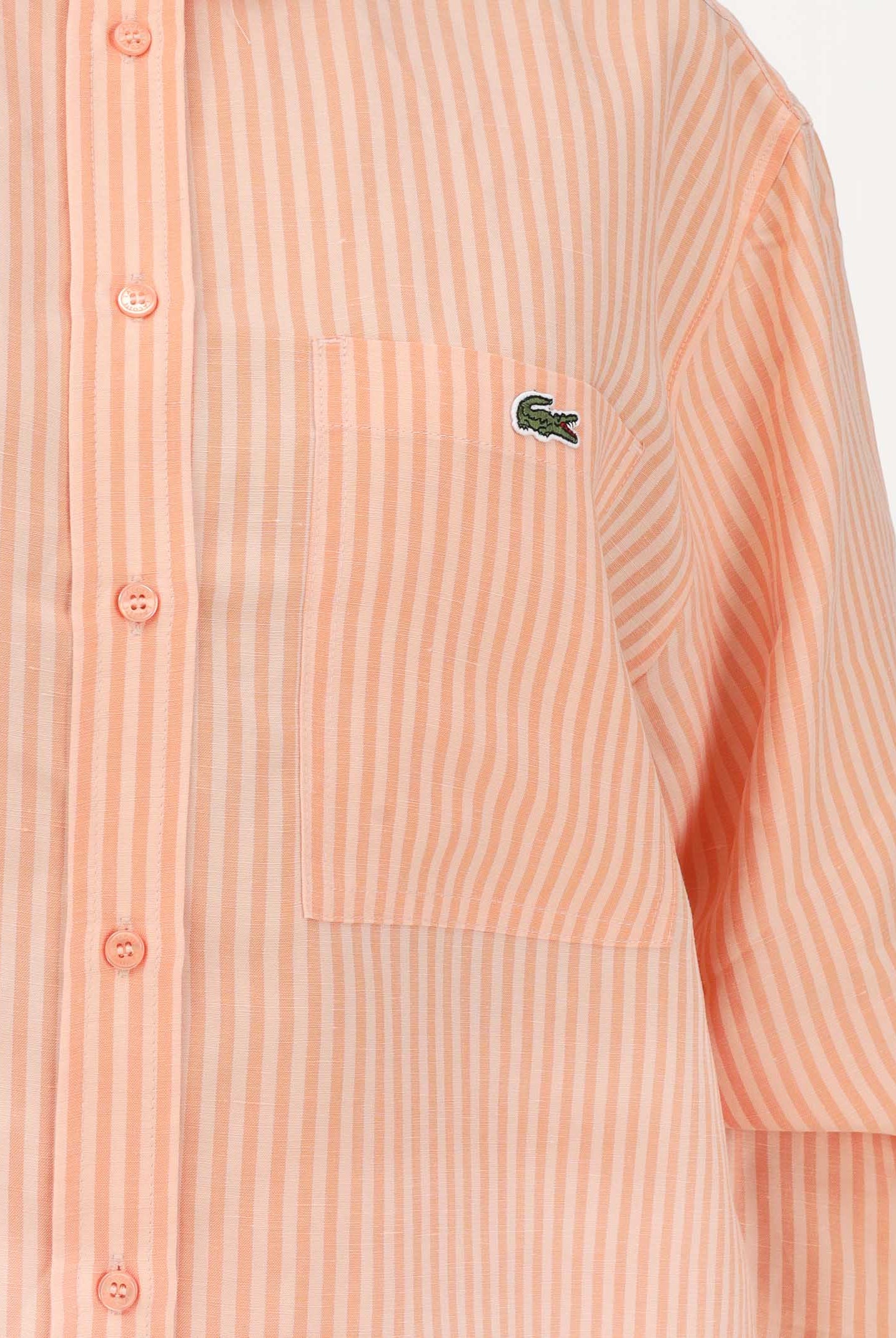LACOSTE Camicia a manica lunga arancio da donna CF1429 4HI LACOSTE