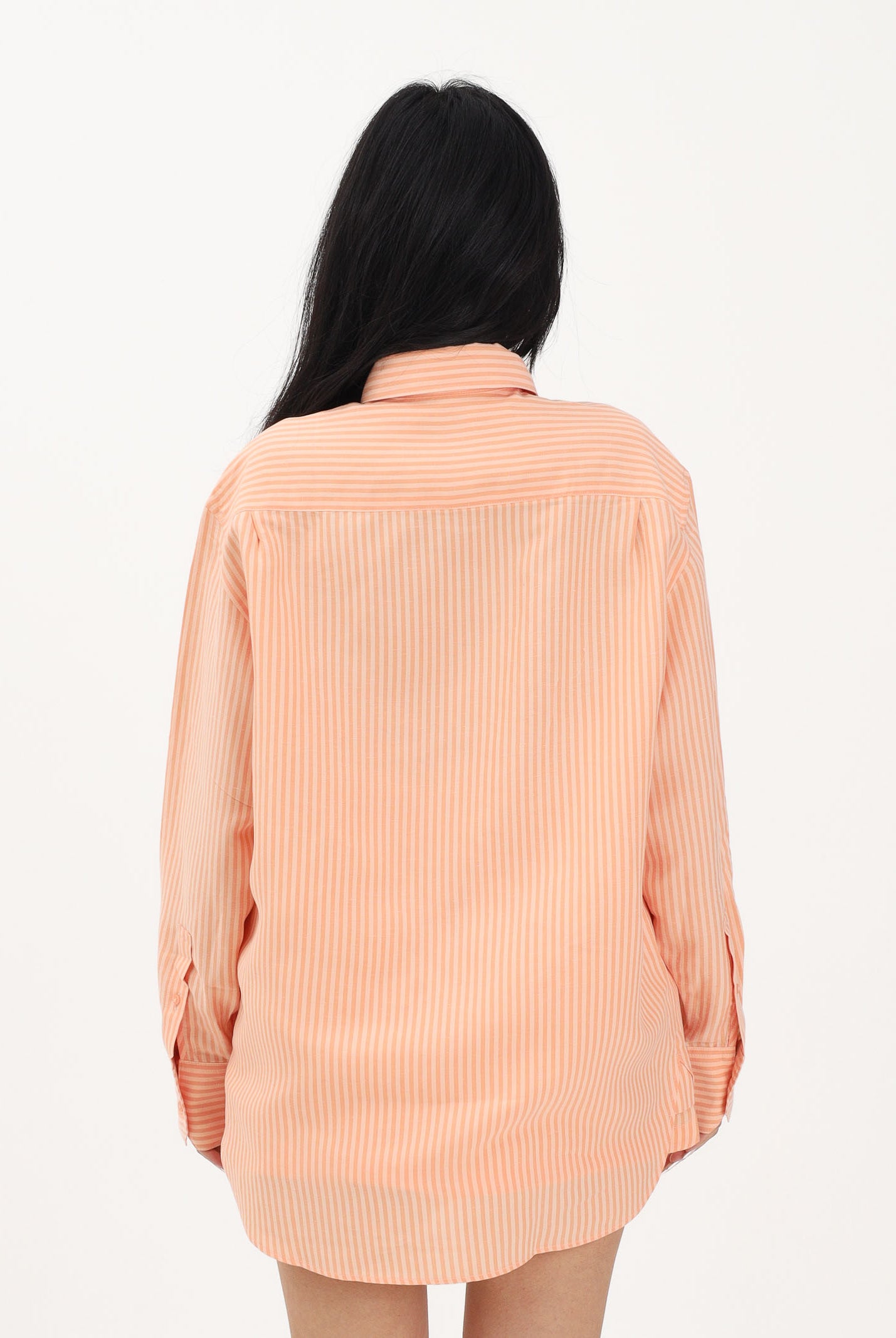 LACOSTE Camicia a manica lunga arancio da donna CF1429 4HI LACOSTE