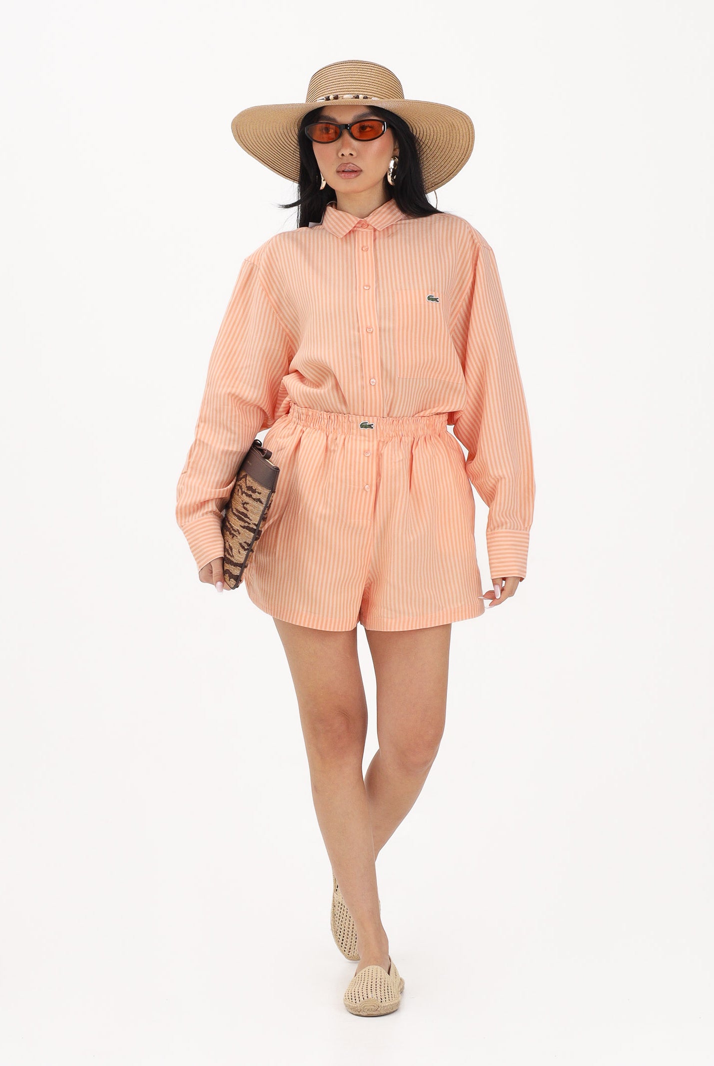 LACOSTE Shorts arancio da donna FF1428 4HI LACOSTE