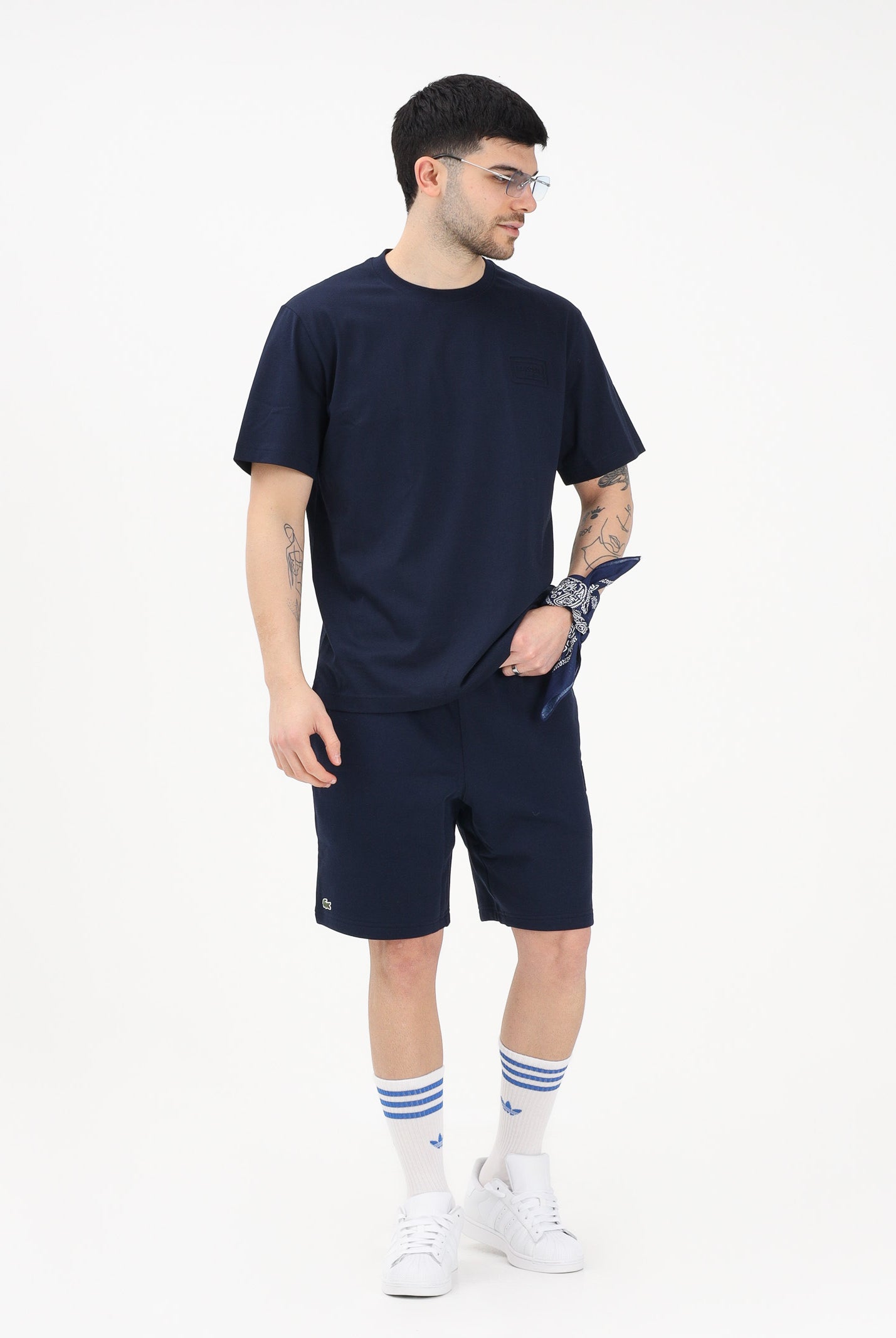 LACOSTE Shorts sportivo blu da uomo GH0788 166 LACOSTE