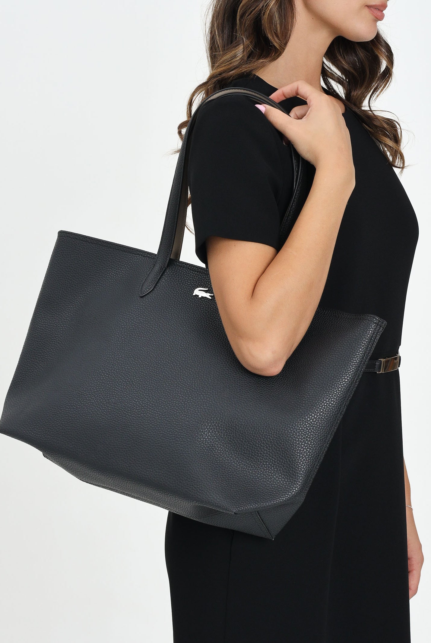 LACOSTE Shopper Anna nera da donna NF4823 A91 LACOSTE