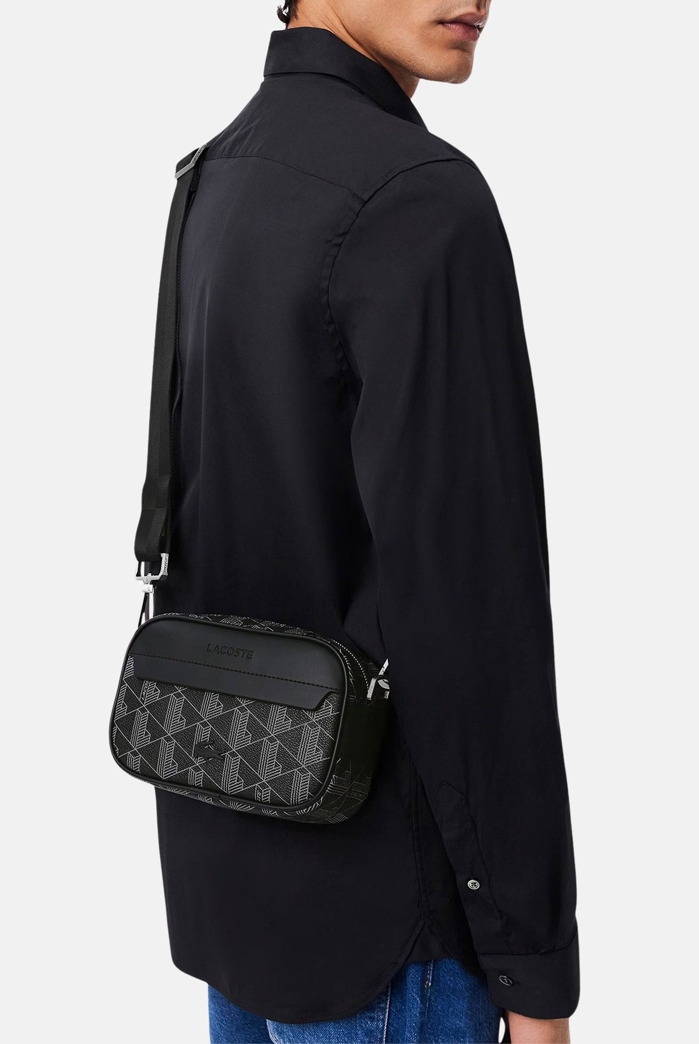LACOSTE Borsello The Blend nero da uomo NH3650 H45 LACOSTE