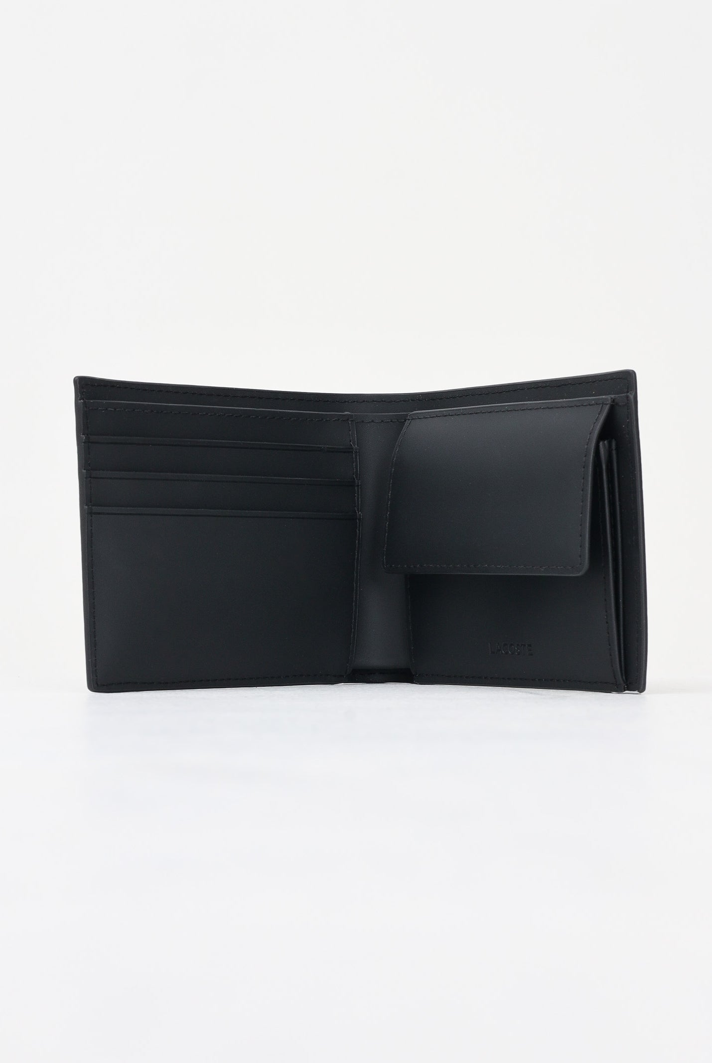 LACOSTE Portafogli The Blend Monogram nero da uomo NH4844 H45 LACOSTE