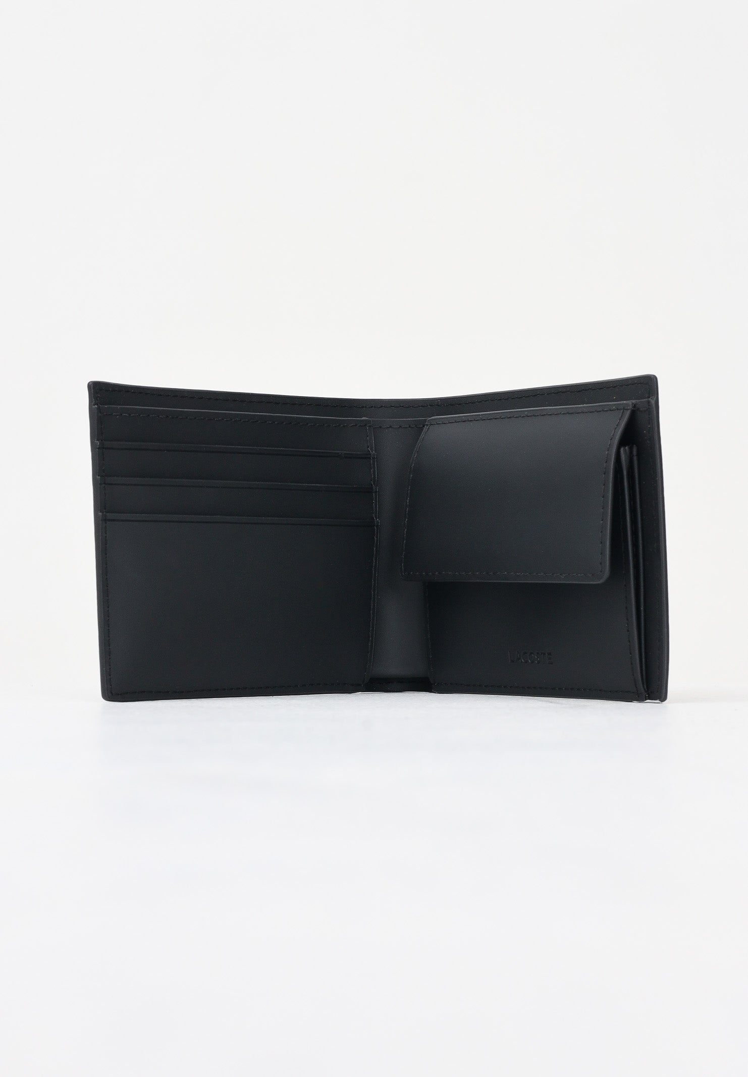 LACOSTE Portafogli The Blend Monogram nero da uomo NH4844 H45 LACOSTE