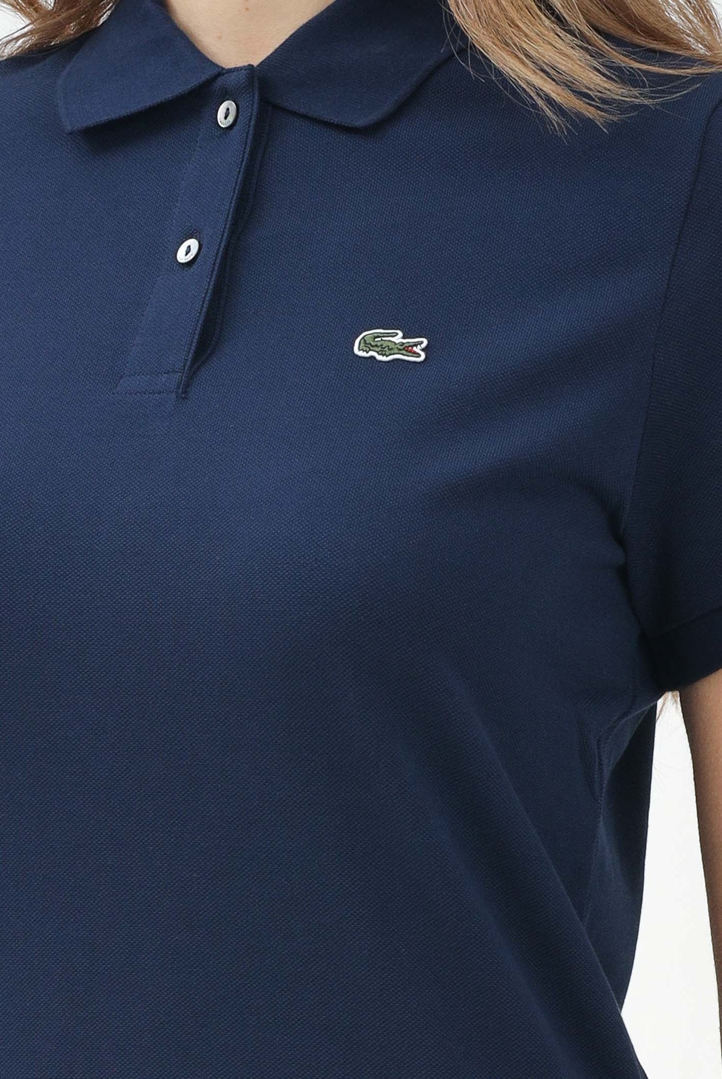 LACOSTE Polo a manica corta blu da donna PF7839 166 LACOSTE