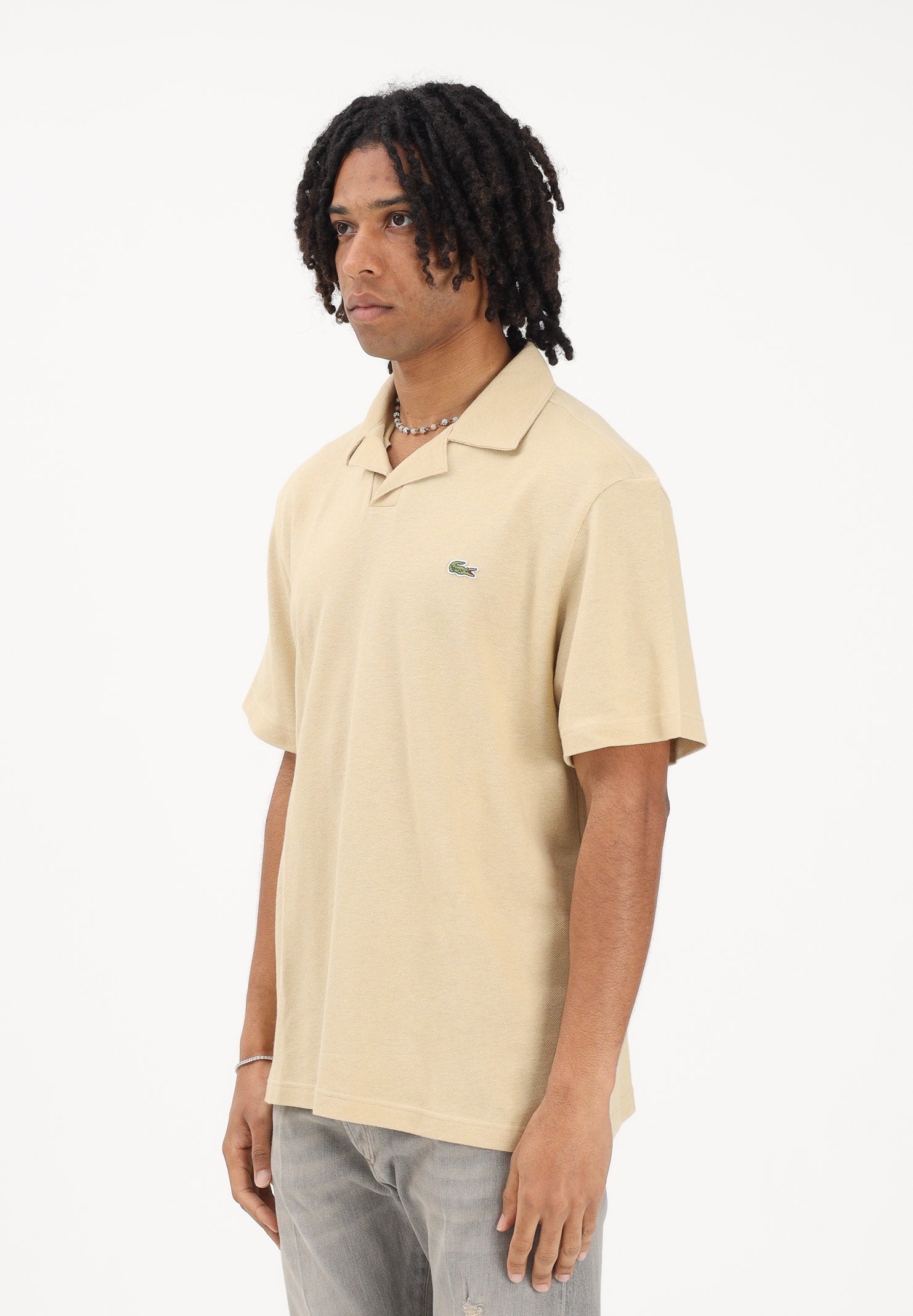 LACOSTE Polo a manica corta beige da uomo PH2449 8XF LACOSTE