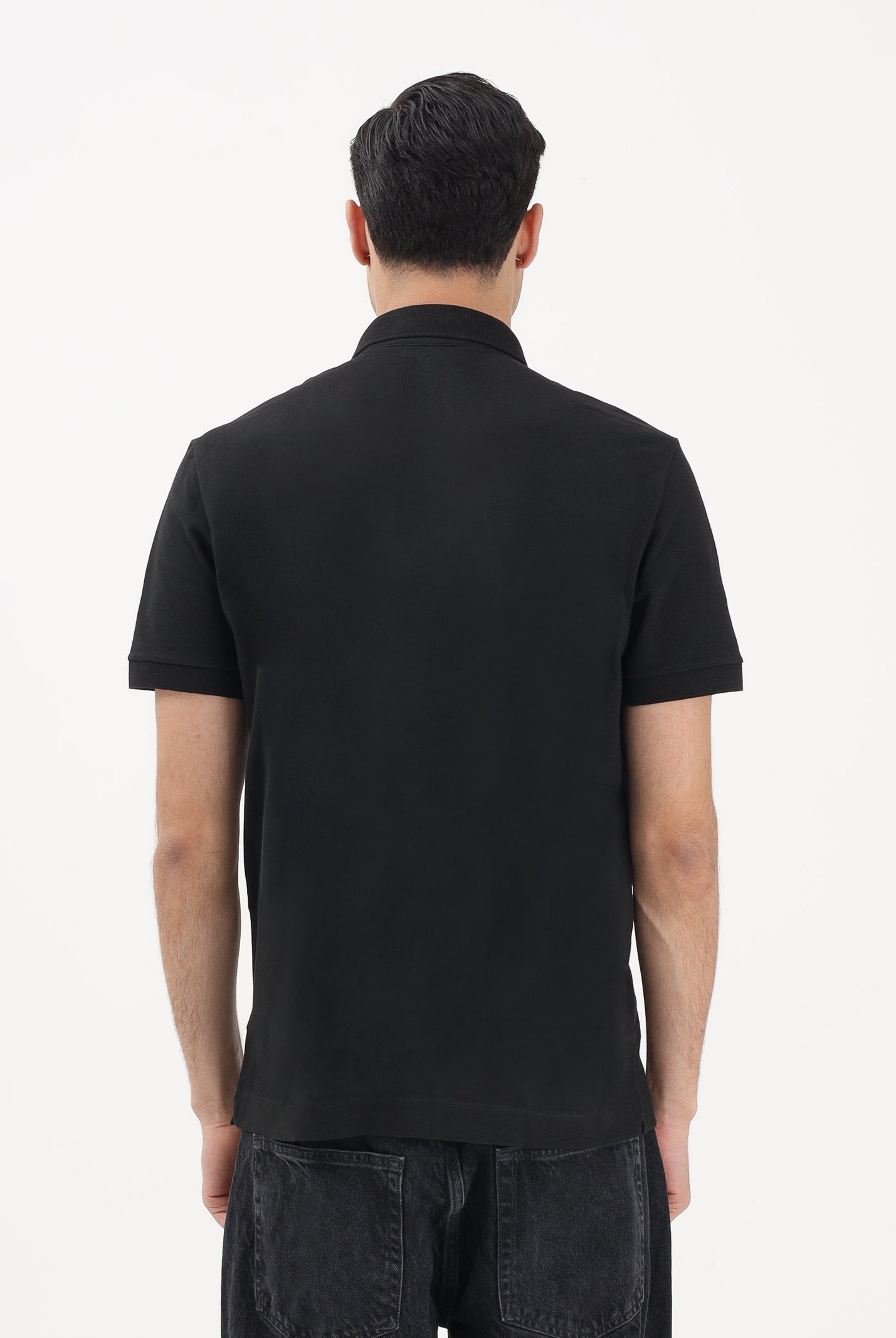 LACOSTE Polo a manica corta nera da uomo con logo PH5522 031 LACOSTE
