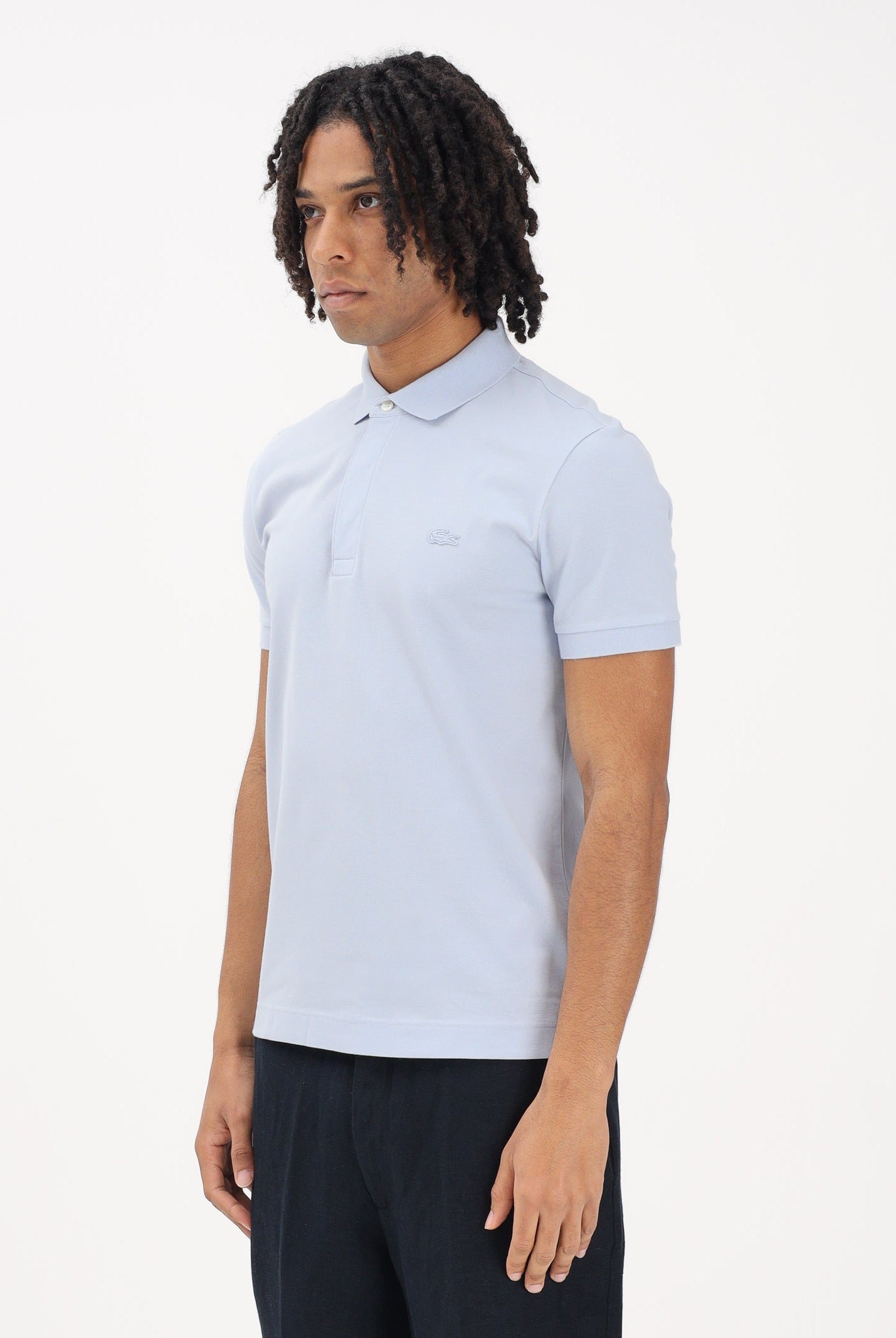 LACOSTE Polo a manica corta celeste da uomo PH5522 J2G LACOSTE