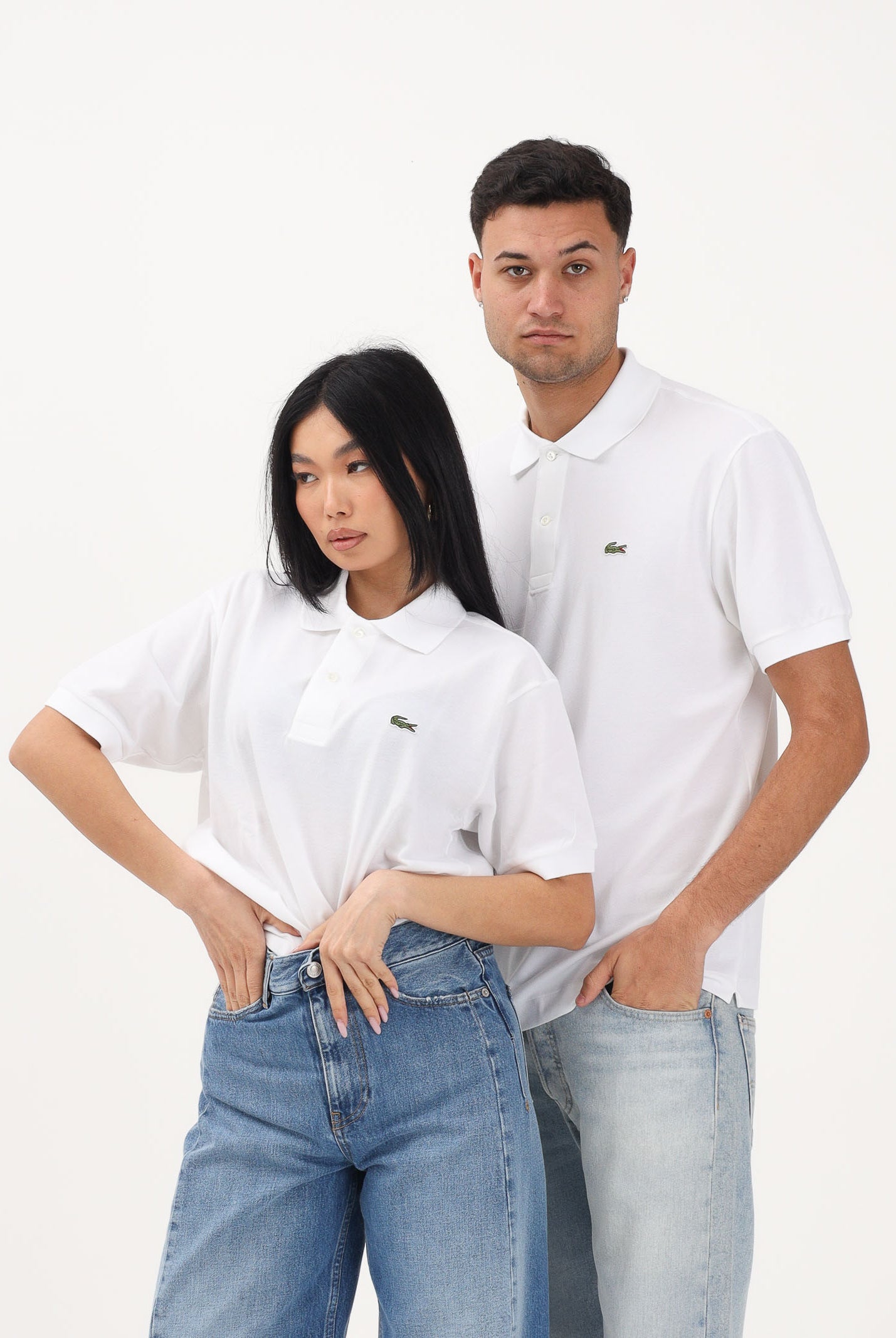 LACOSTE Polo a manica corta Classic Fit L.12.12 LIGHT bianca per uomo e donna PH9851 001 LACOSTE