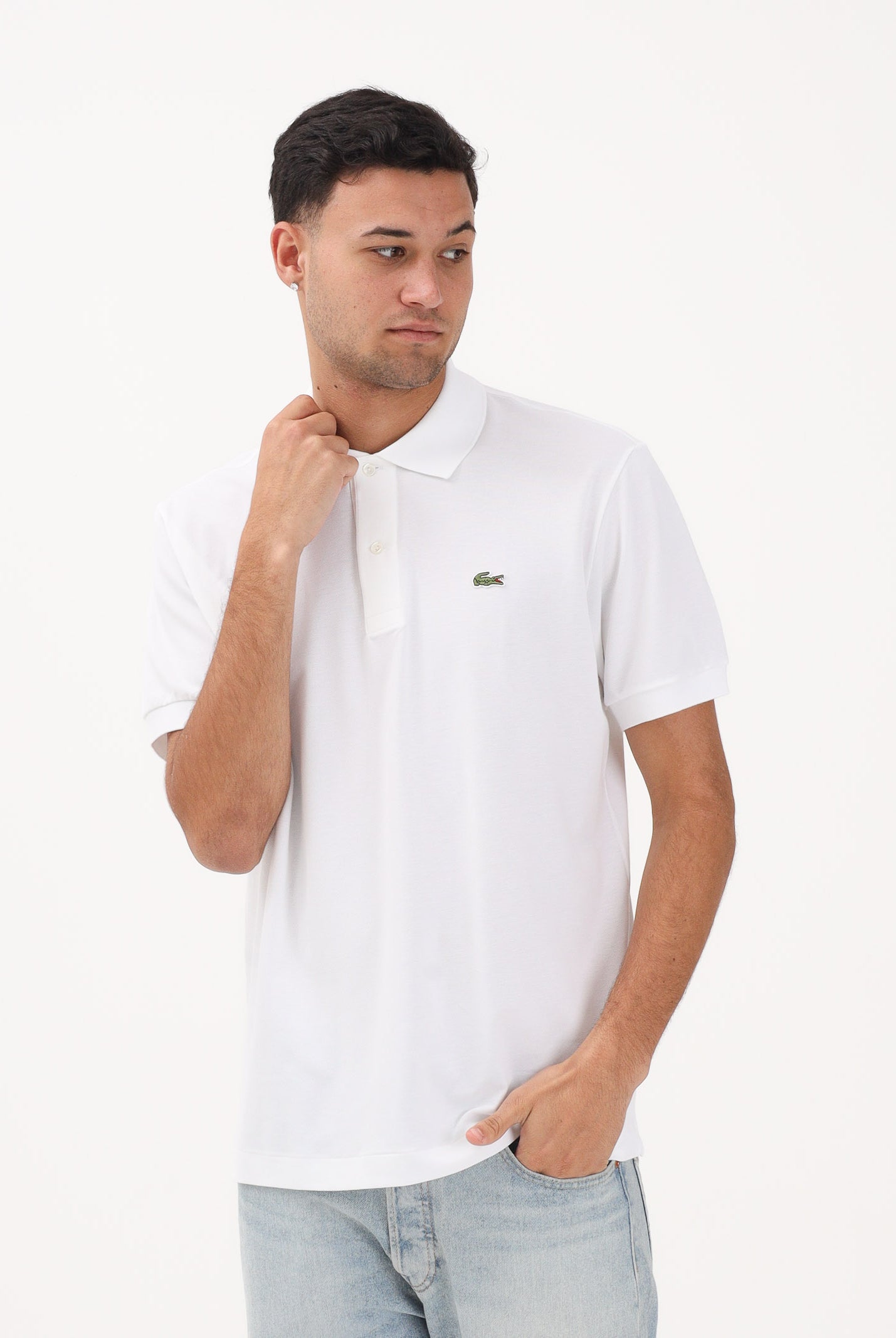 LACOSTE Polo a manica corta Classic Fit L.12.12 LIGHT bianca per uomo e donna PH9851 001 LACOSTE
