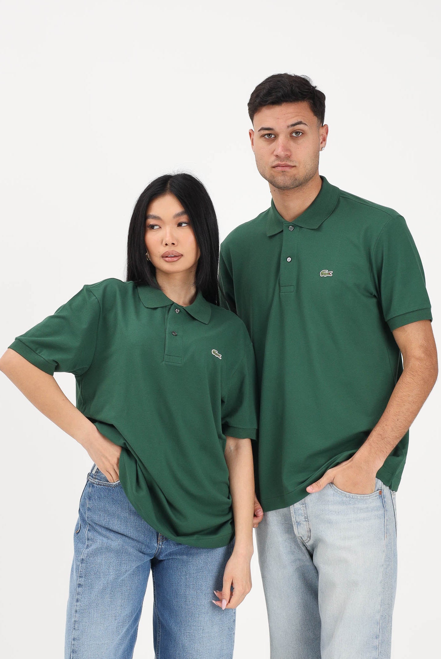 LACOSTE Polo a manica corta Classic Fit L.12.12 LIGHT verde per uomo e donna PH9851 132 LACOSTE