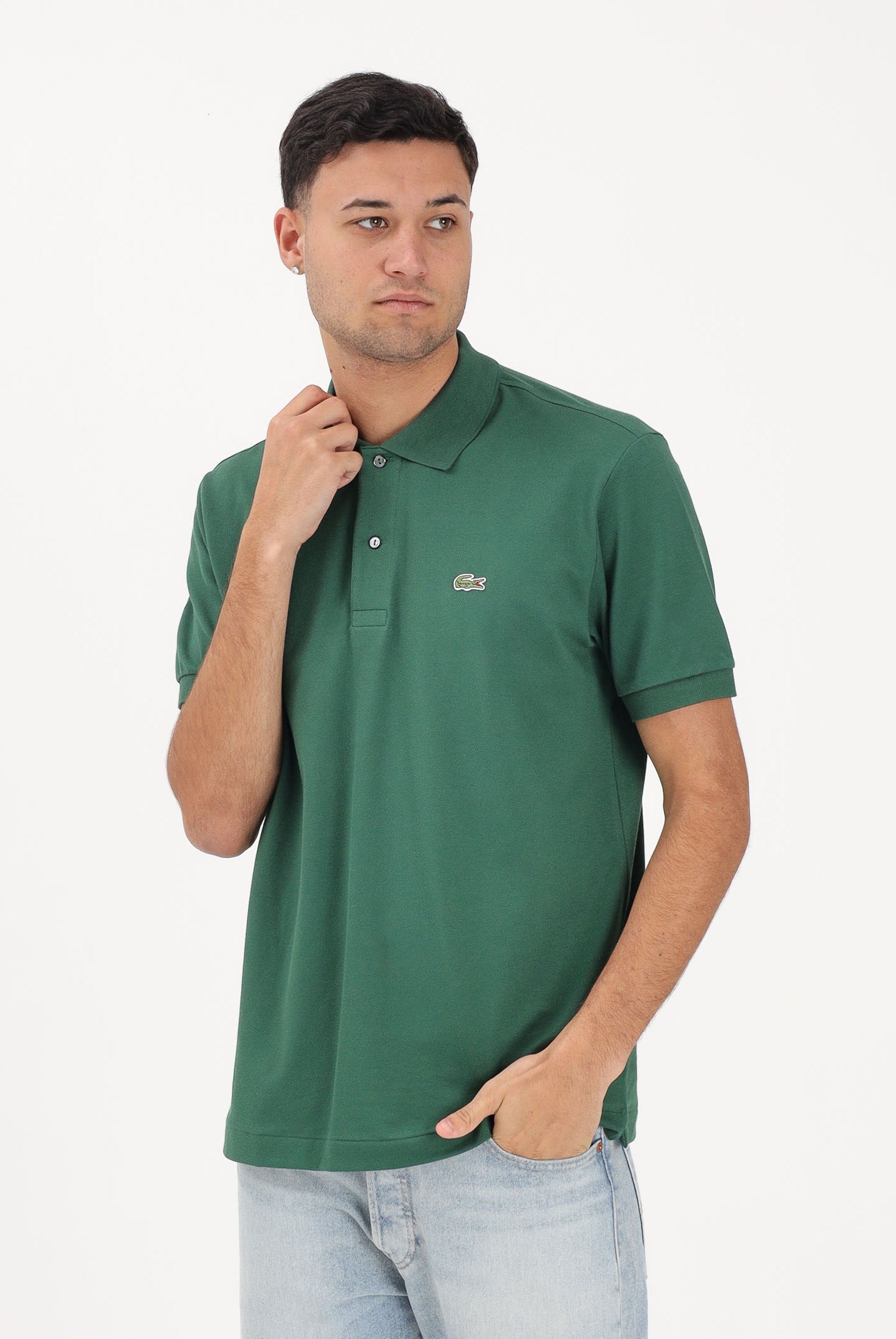 LACOSTE Polo a manica corta Classic Fit L.12.12 LIGHT verde per uomo e donna PH9851 132 LACOSTE